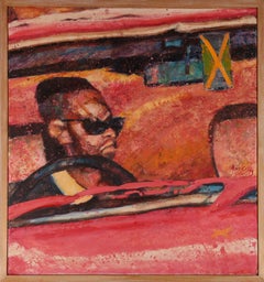 Clifford Hanley (1948-2021) - Framed 1993 Oil, Little Malcolm