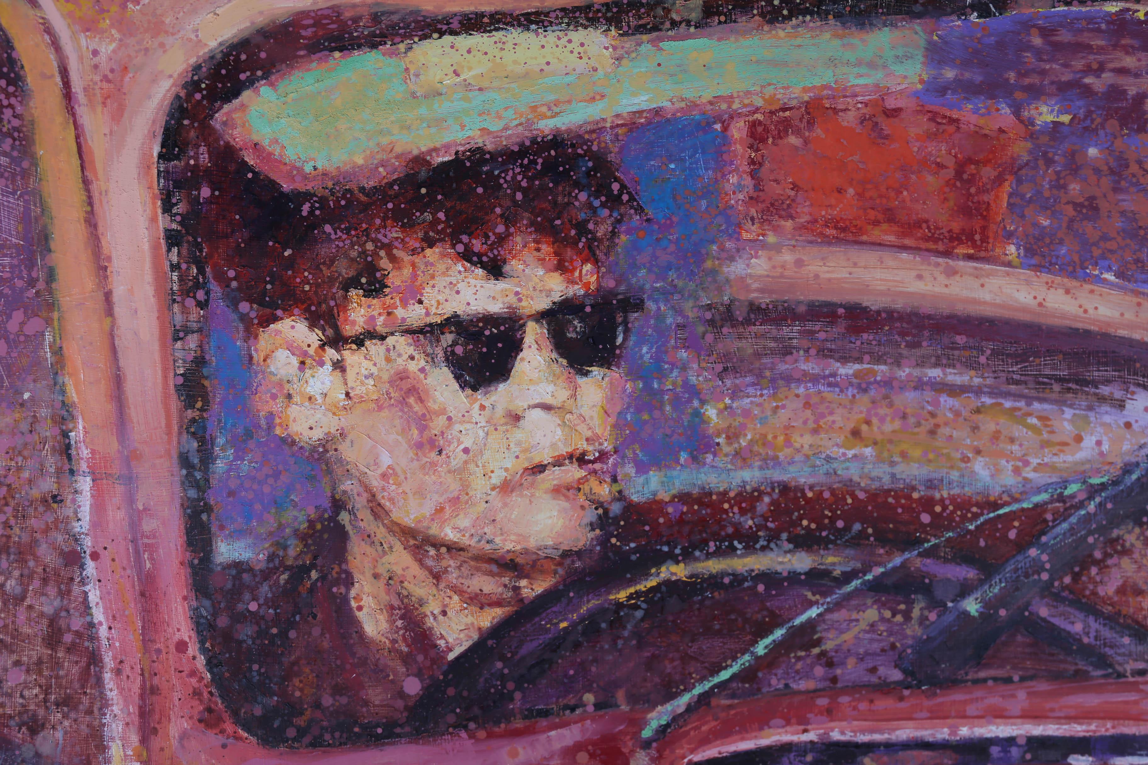 Clifford Hanley (1948-2021) - Framed 1993 Oil, Traffic For Days For Sale 4