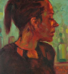 Clifford Hanley (1948-2021) - Olio del 2006 incorniciato, sollevato, spostato