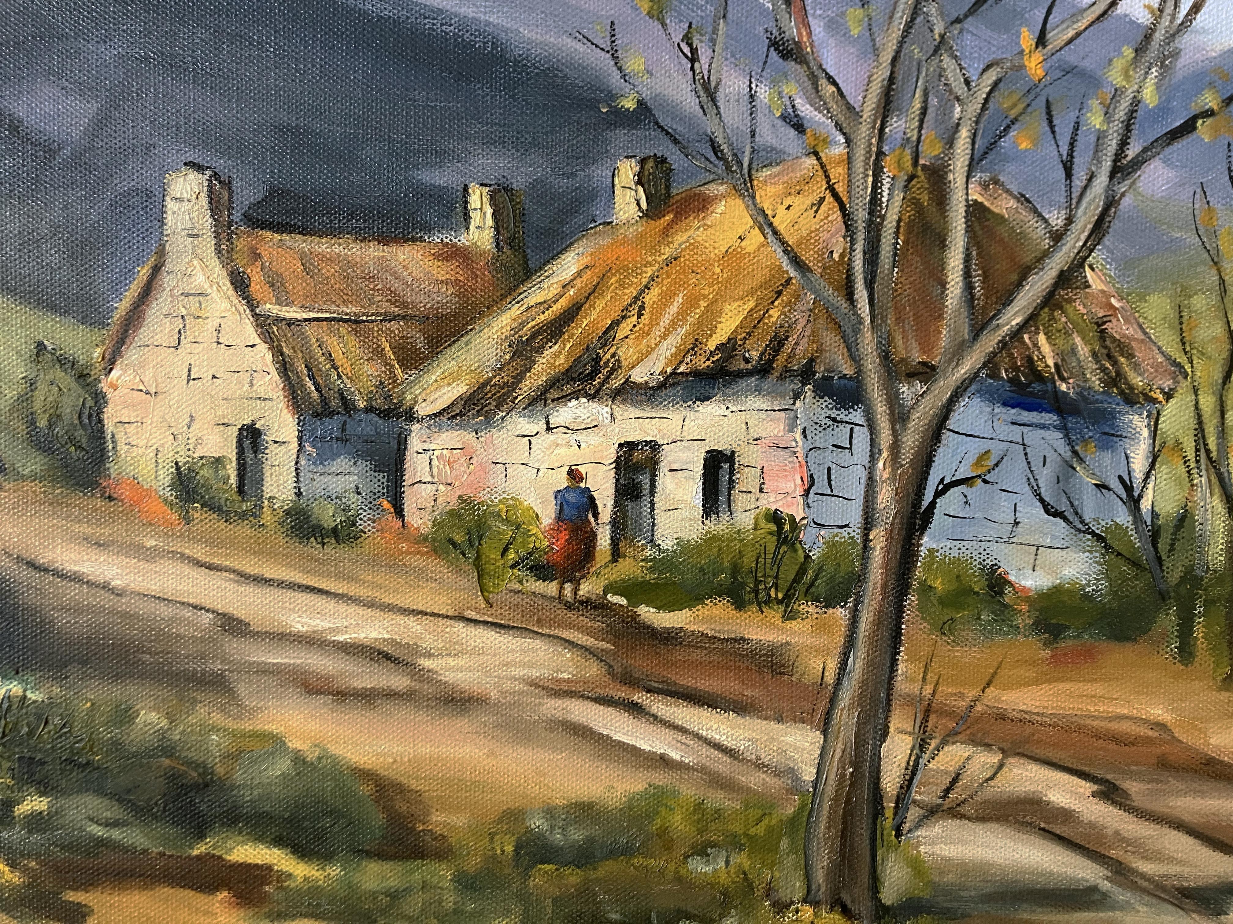 Bundalloch, Highlands écossais - Impressionnisme américain Painting par Clifford Holmes