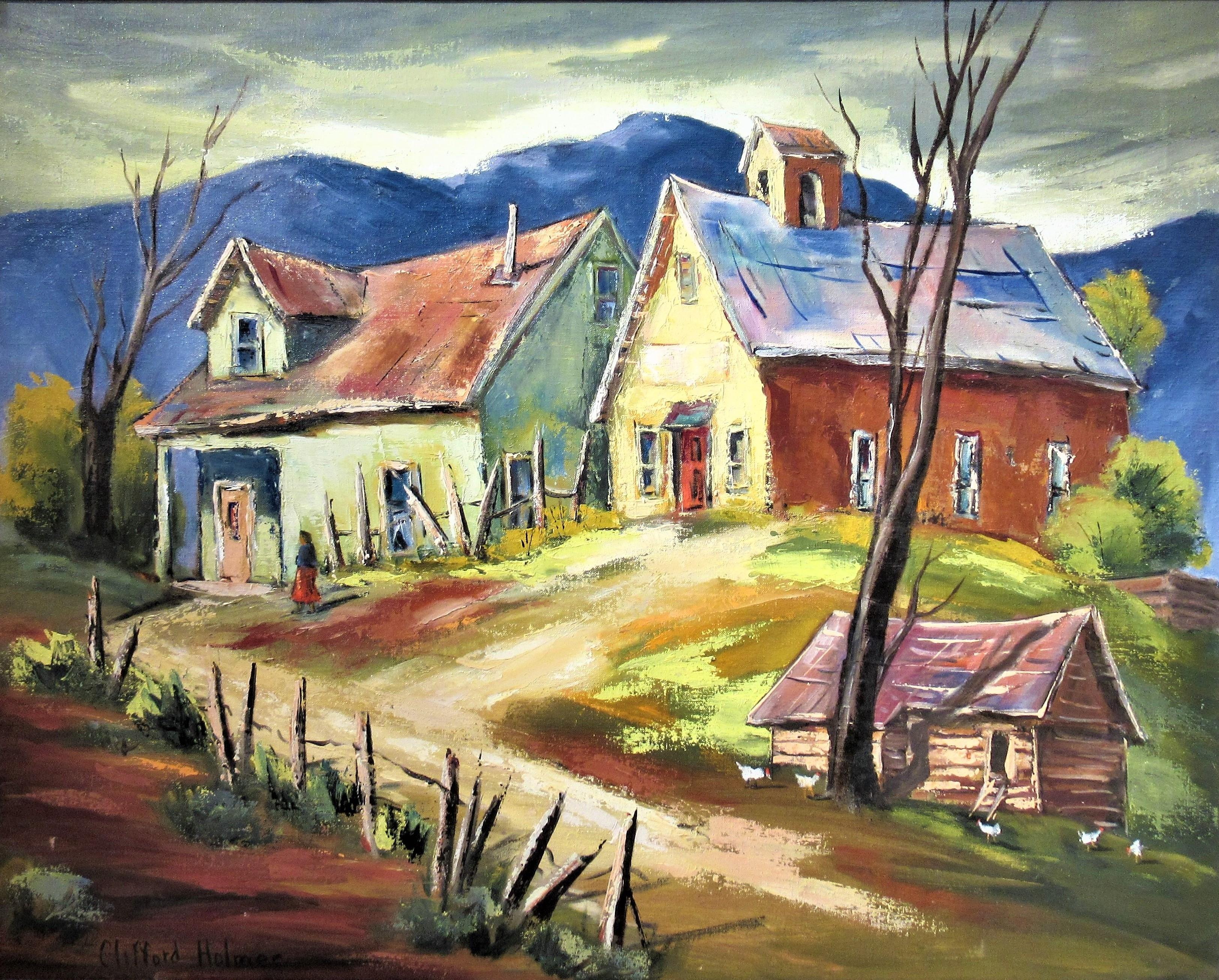 El Vall - Painting by Clifford Holmes
