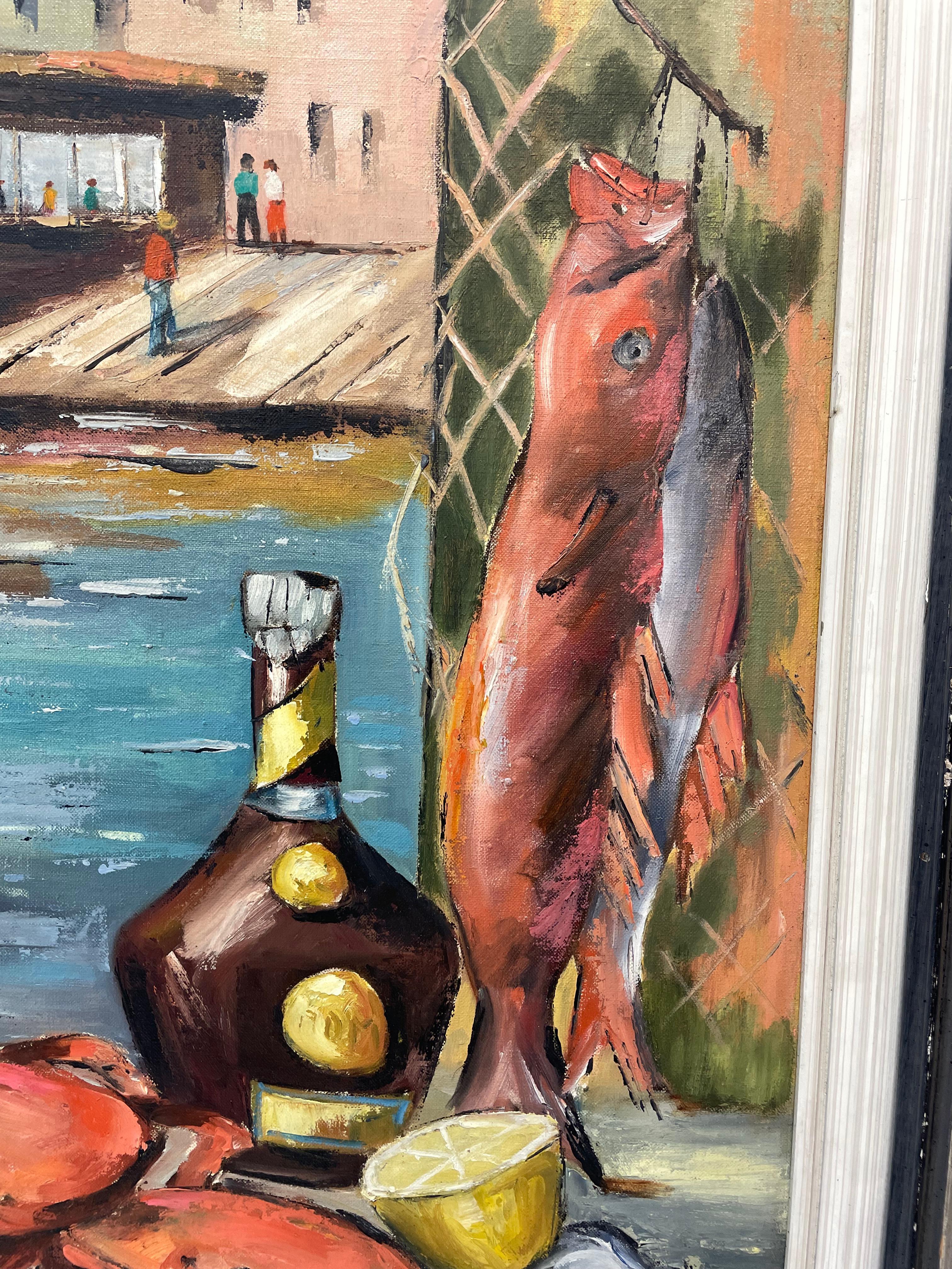 Il pescato del pescatore - Painting di Clifford Holmes