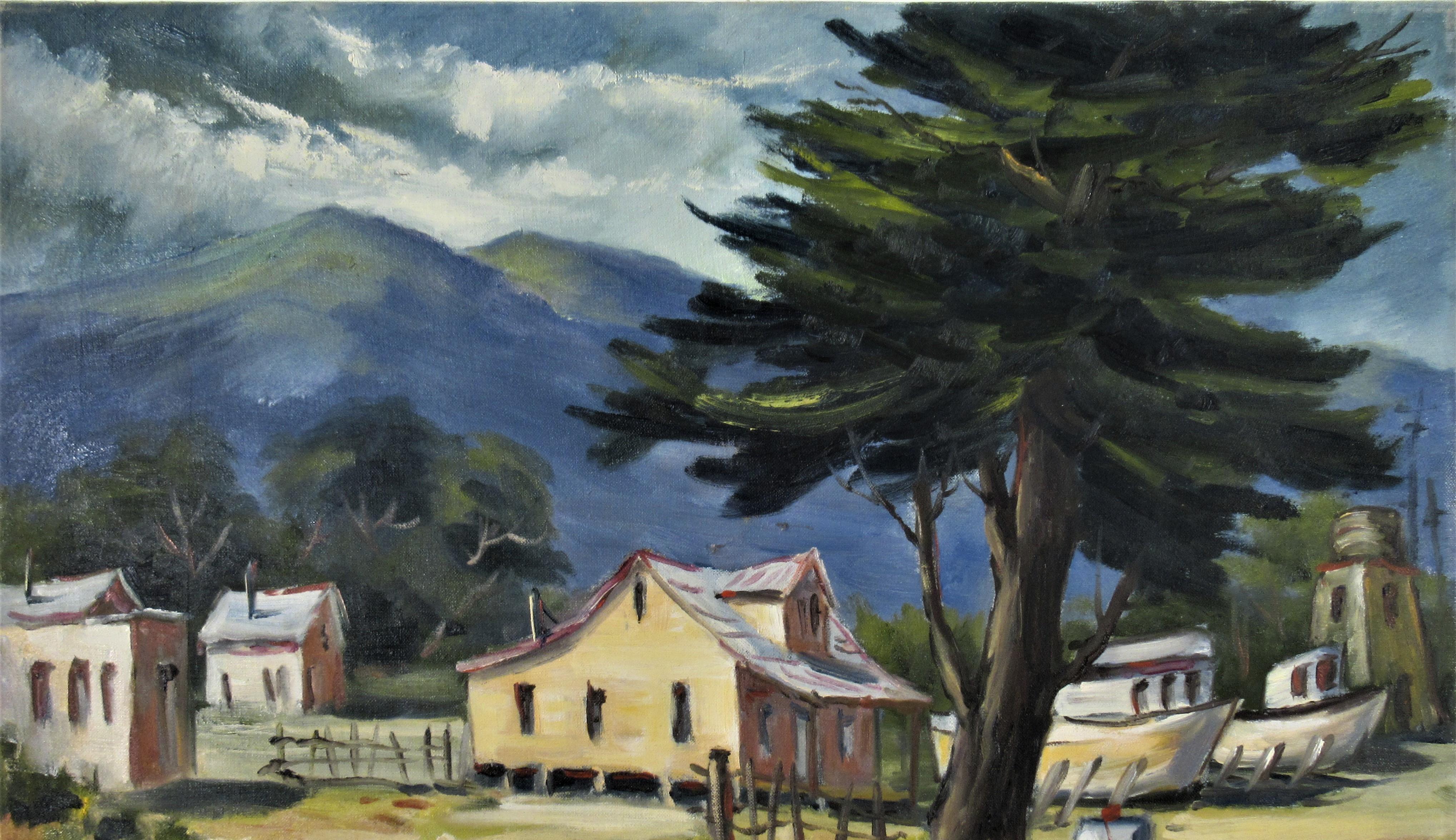 Princeton, California - Painting by Clifford Holmes