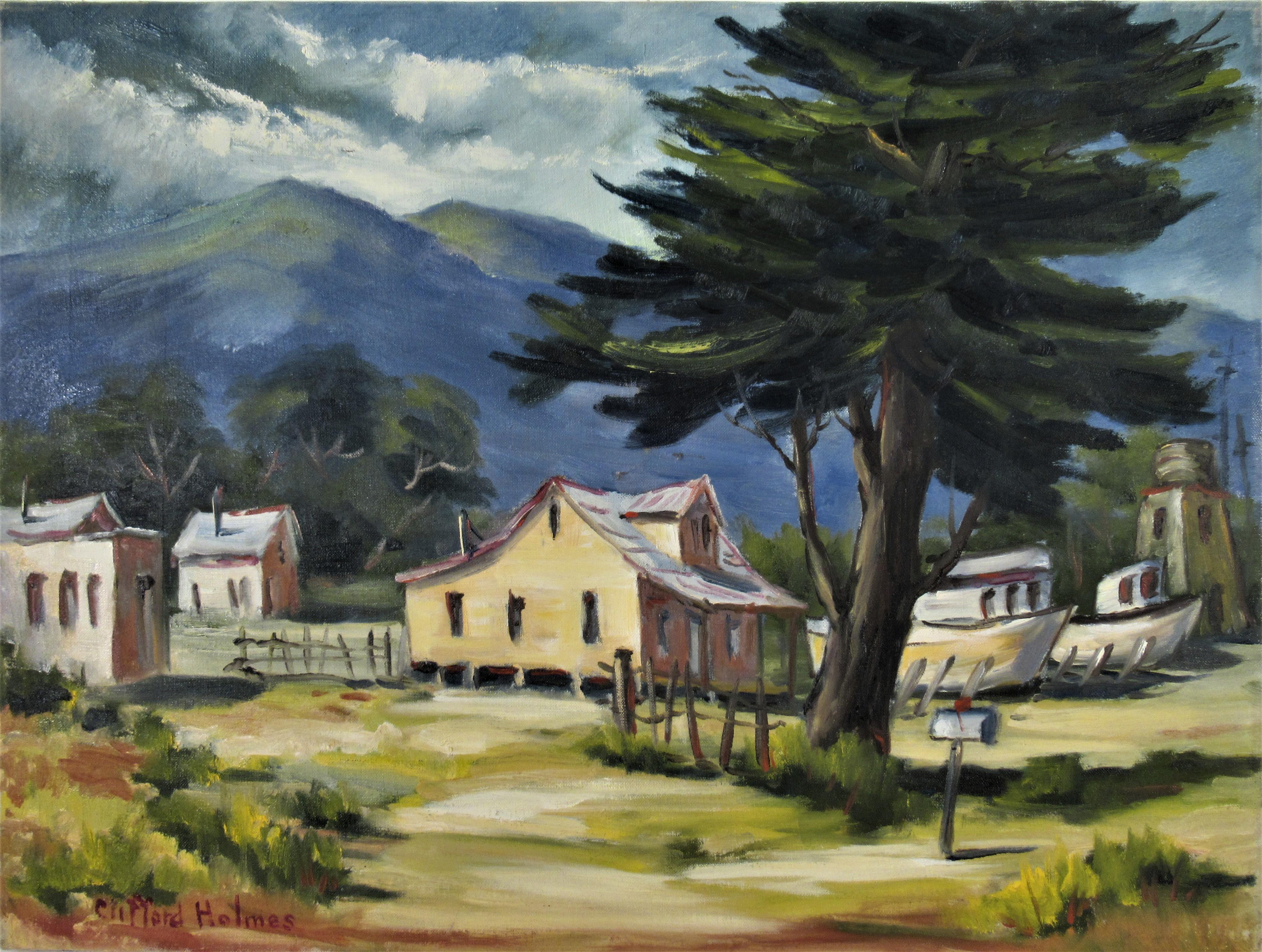 Landscape Painting Clifford Holmes - Princeton, Californie