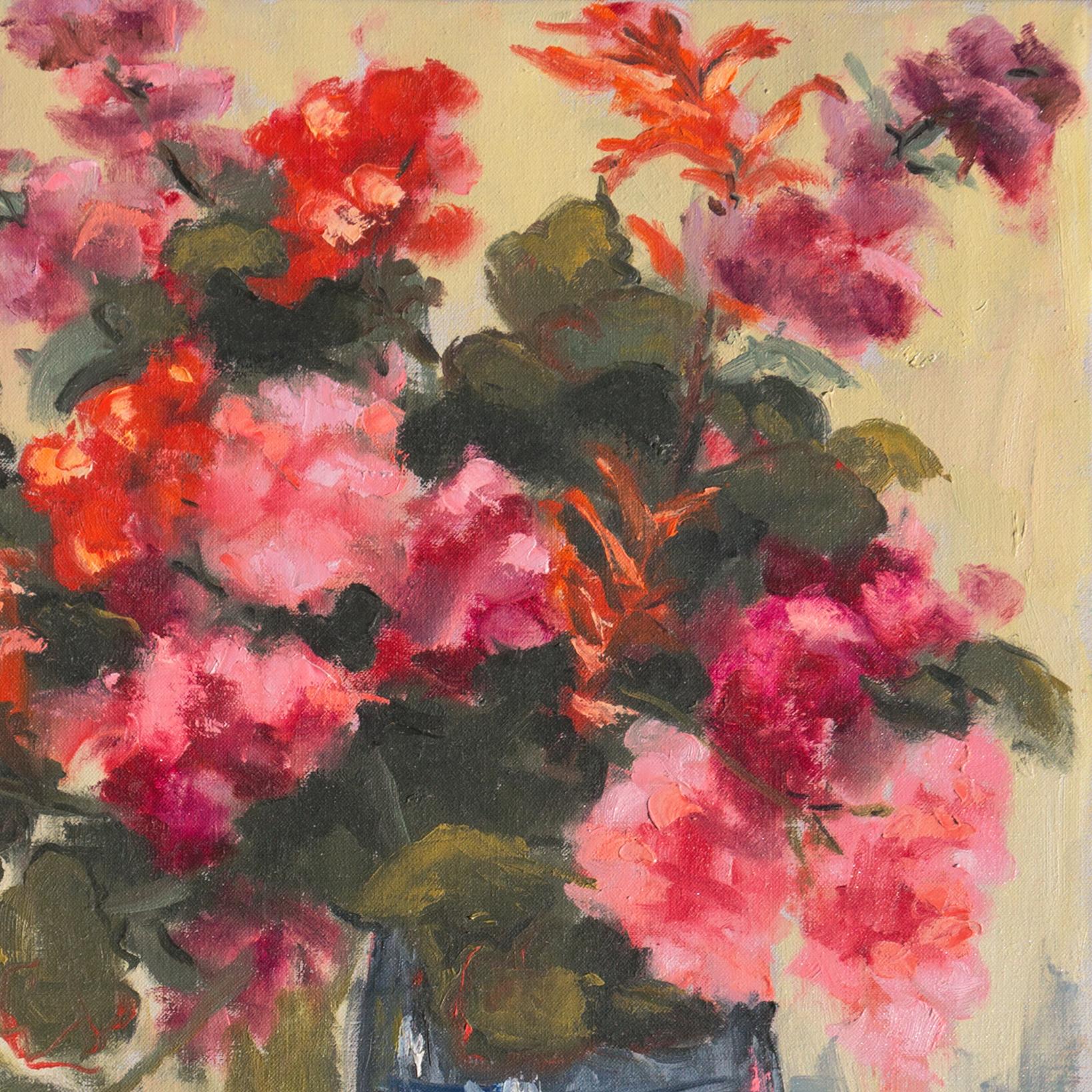 'Summer Bouquet', Society of Western Artists, De Young Museum, Oakland Museum - Modern Painting by Clifford Holmes