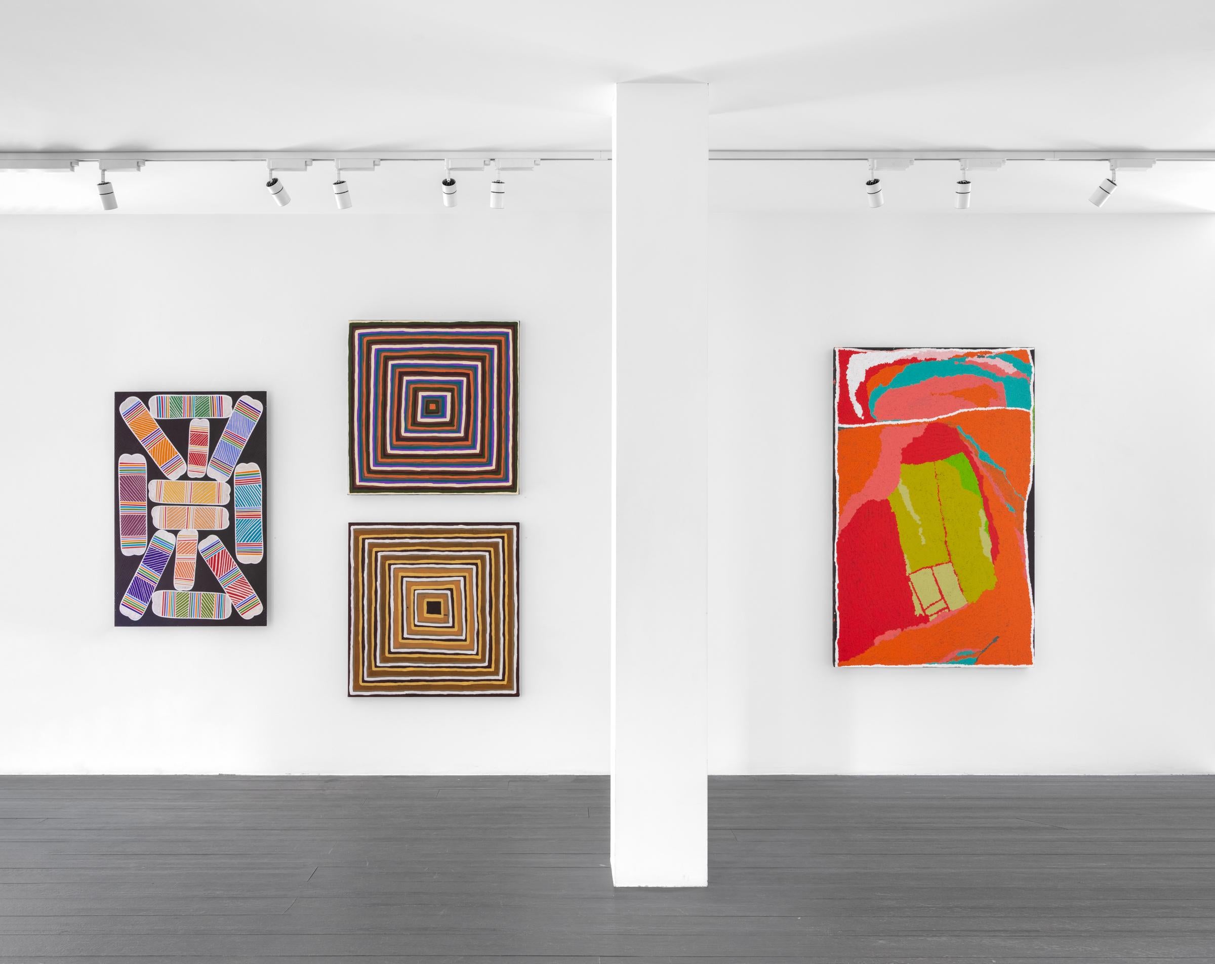 Unbenannt (Schwarz), Abstract Painting, von Clifford Japaljarri Thompson