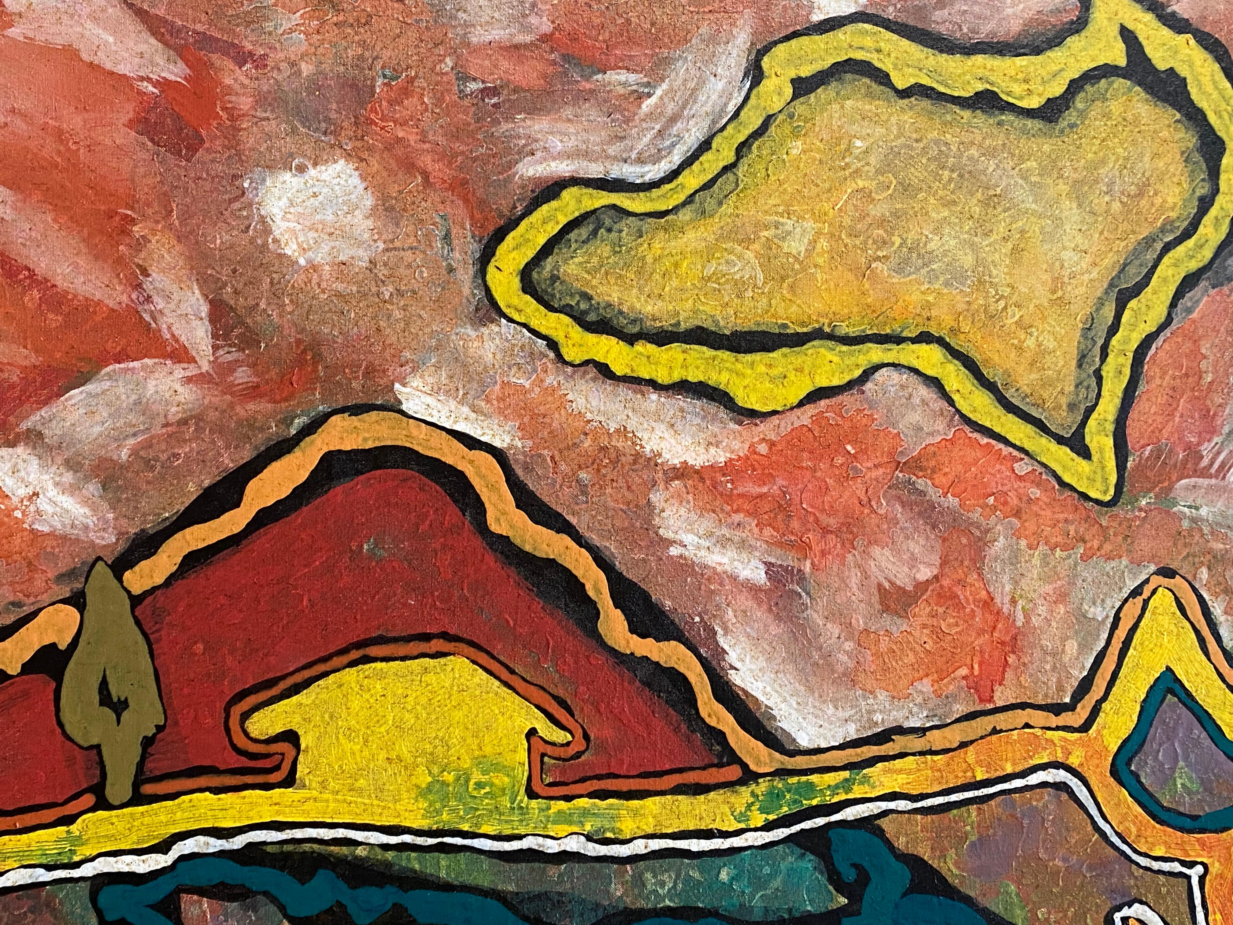 Landschaftslandschaft, Ölgemälde #2 von Clifford Kluge im Angebot 6