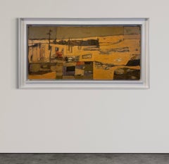 "Receding Flood, 1959" African American Abstract Expressionist Oil Connecticut