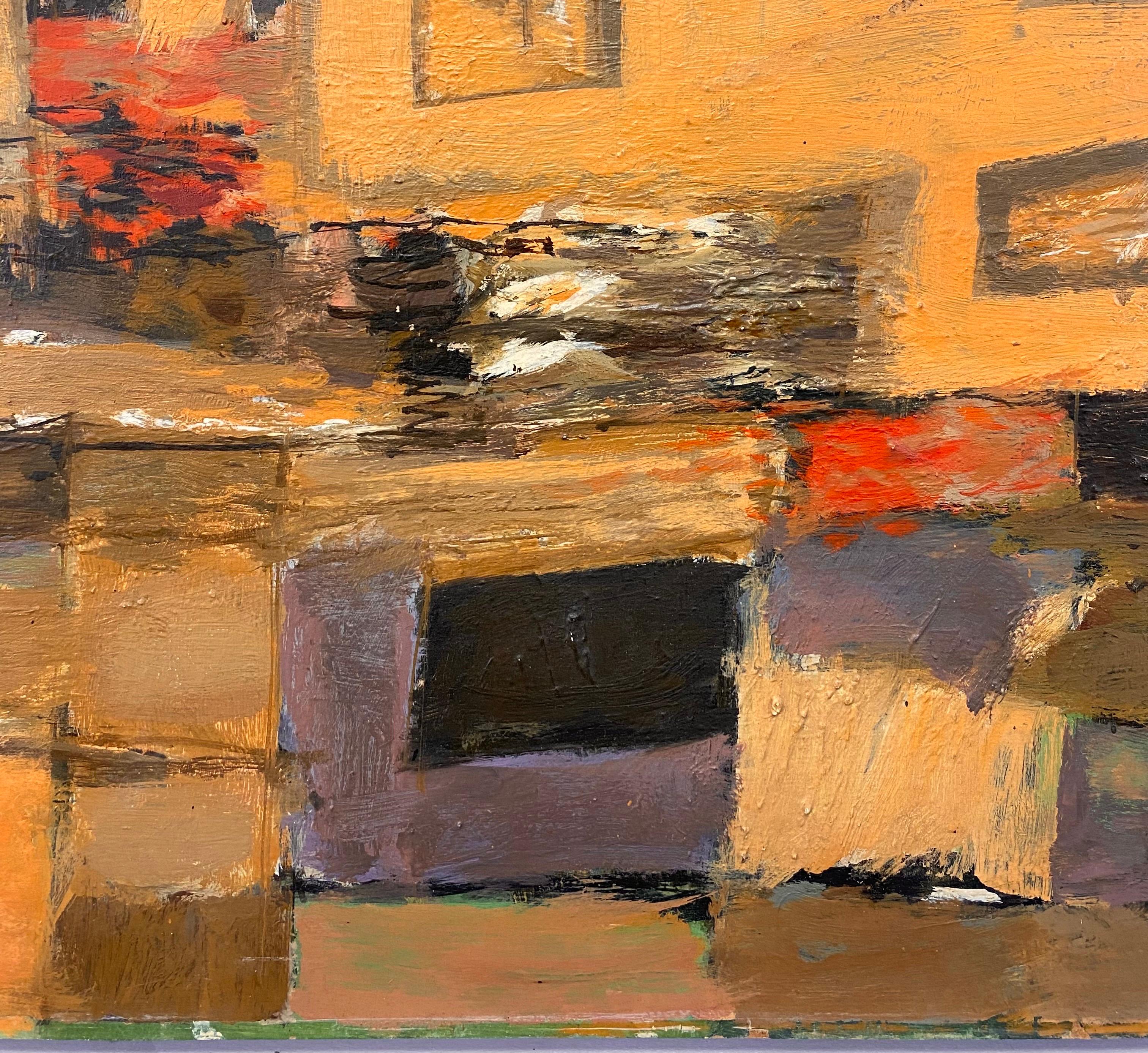 Una excepcional obra temprana del importante artista afincado en Connecticut Clifford Mitchell, Jr. (1925-2005).

Esta fantástica composición expresionista abstracta se inspiró en las devastadoras inundaciones de Connecticut de 1955. Mitchell solía