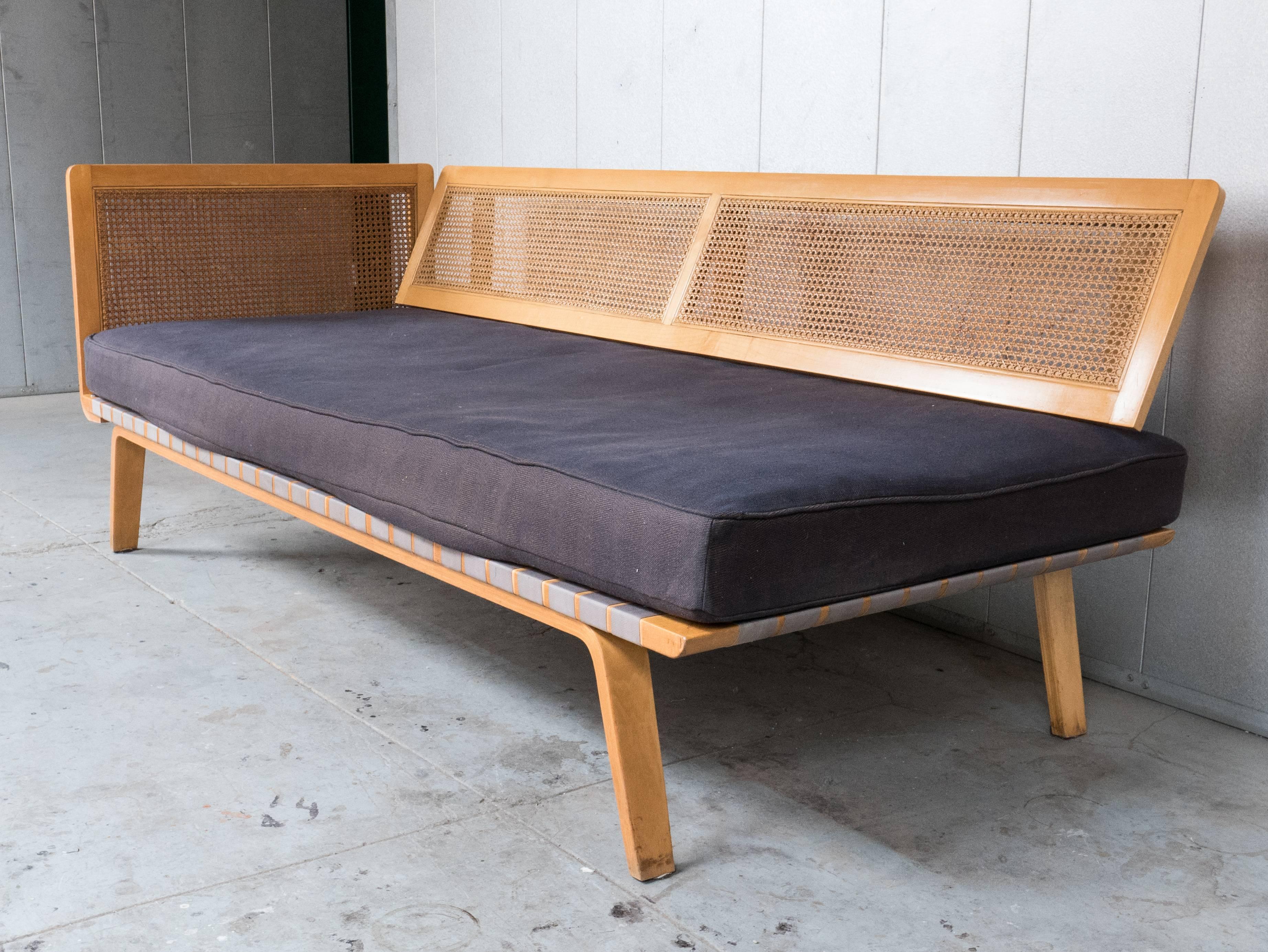 American Clifford Pascoe Daybed with Original Caning and Webbing