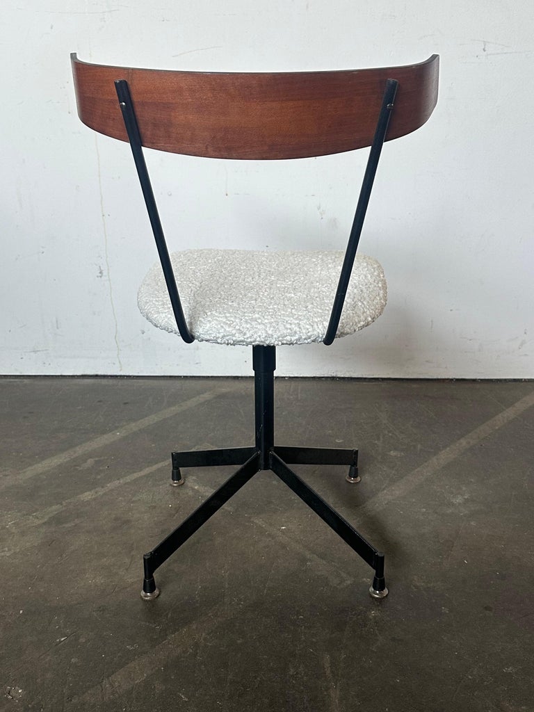 Clifford Pascoe Desk or Office Chair on Swivel Base at 1stDibs