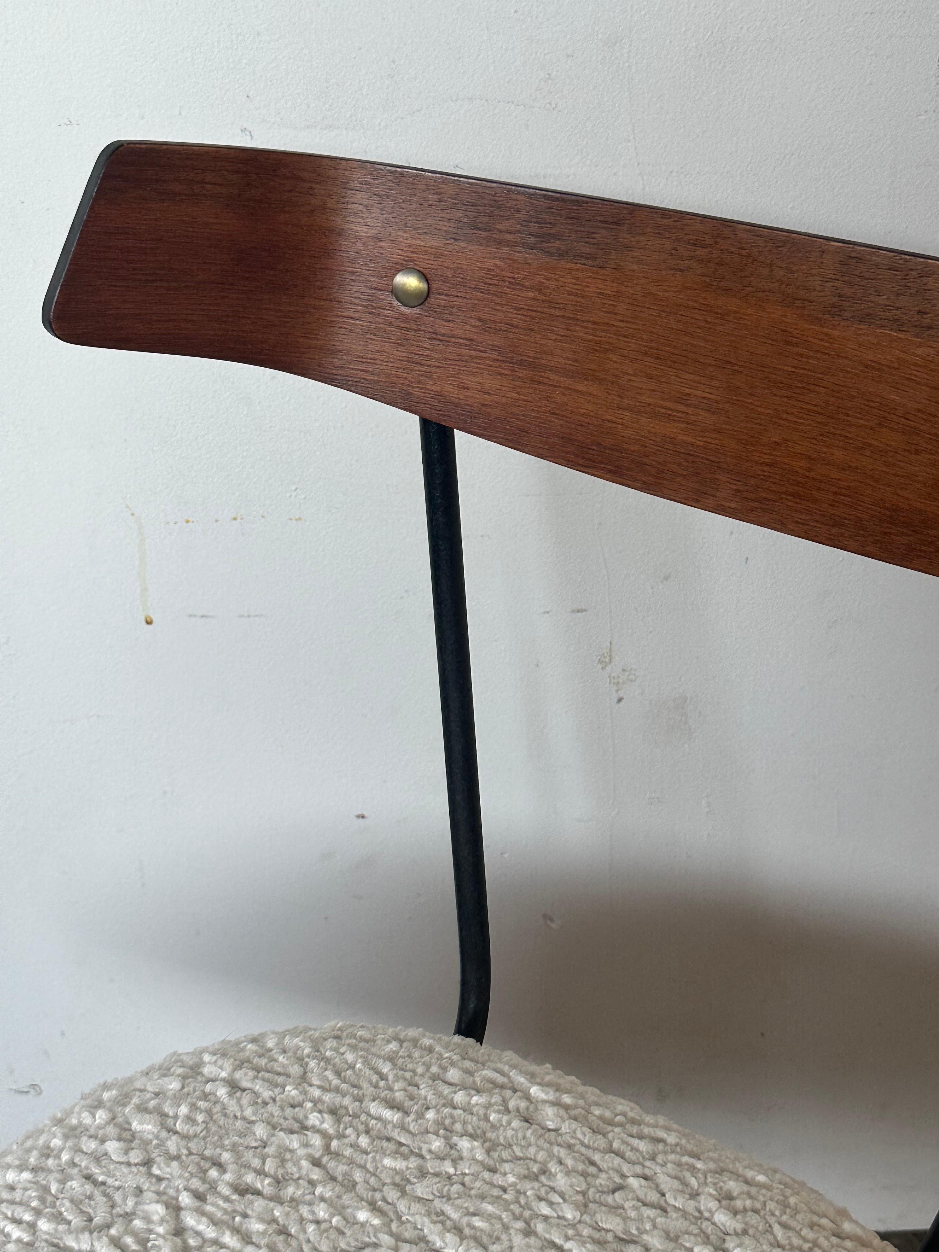 20th Century Clifford Pascoe Desk or Office Chair on Swivel Base