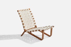 Clifford Pascoe, Sessel ohne Armlehne, Holz, Stoff, USA, 1950er Jahre