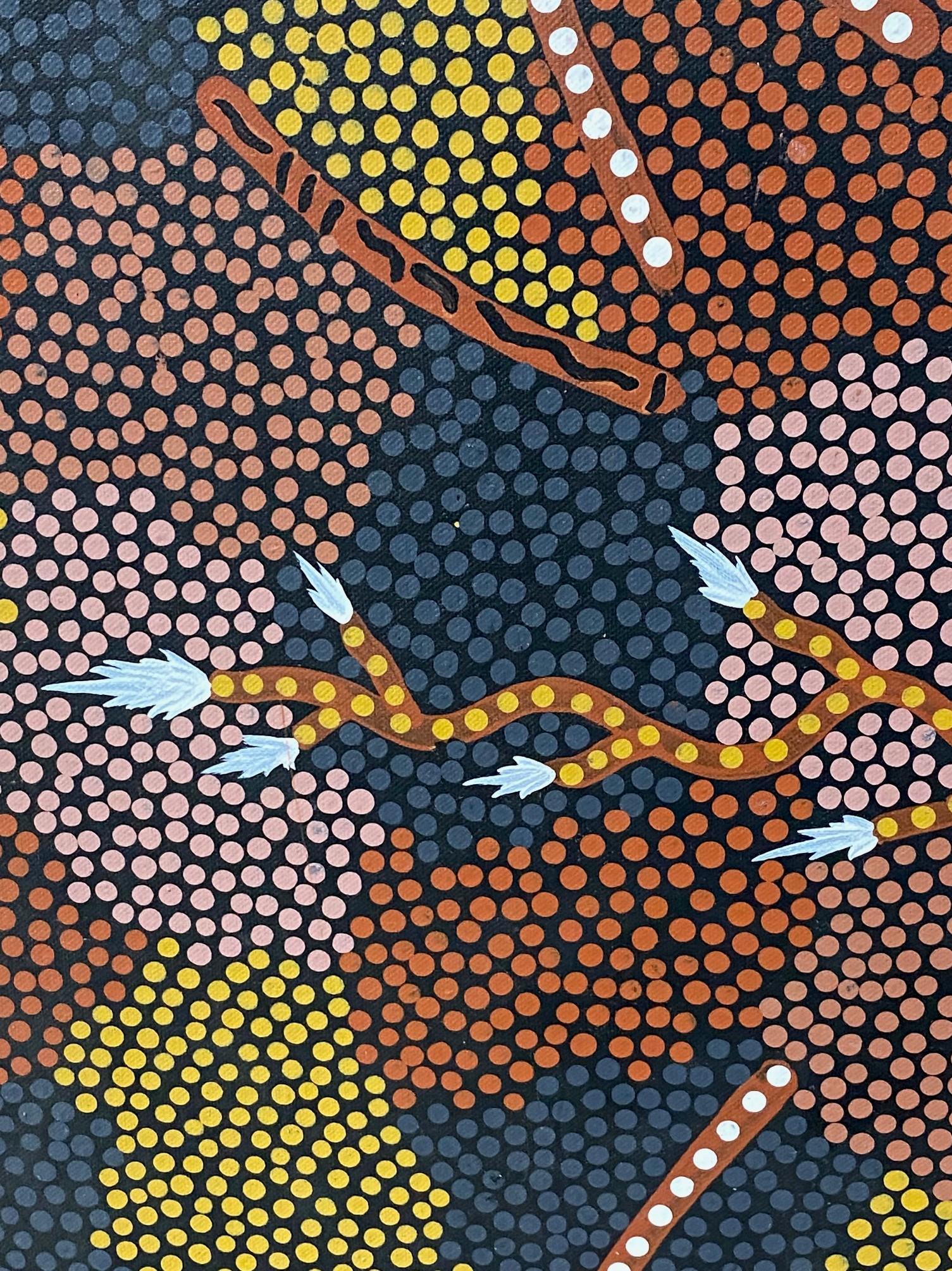 Australian Clifford Possum Tjapaltjarri Indigenous Aboriginal Art Large Original Painting For Sale