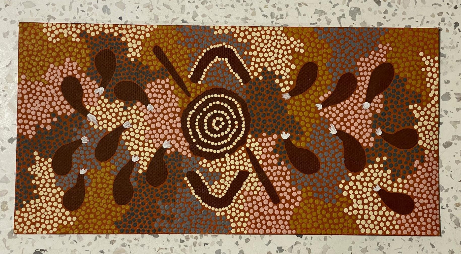 Clifford Possum Tjapaltjarri Signed Indigenous Aboriginal Art Original Painting  For Sale 1