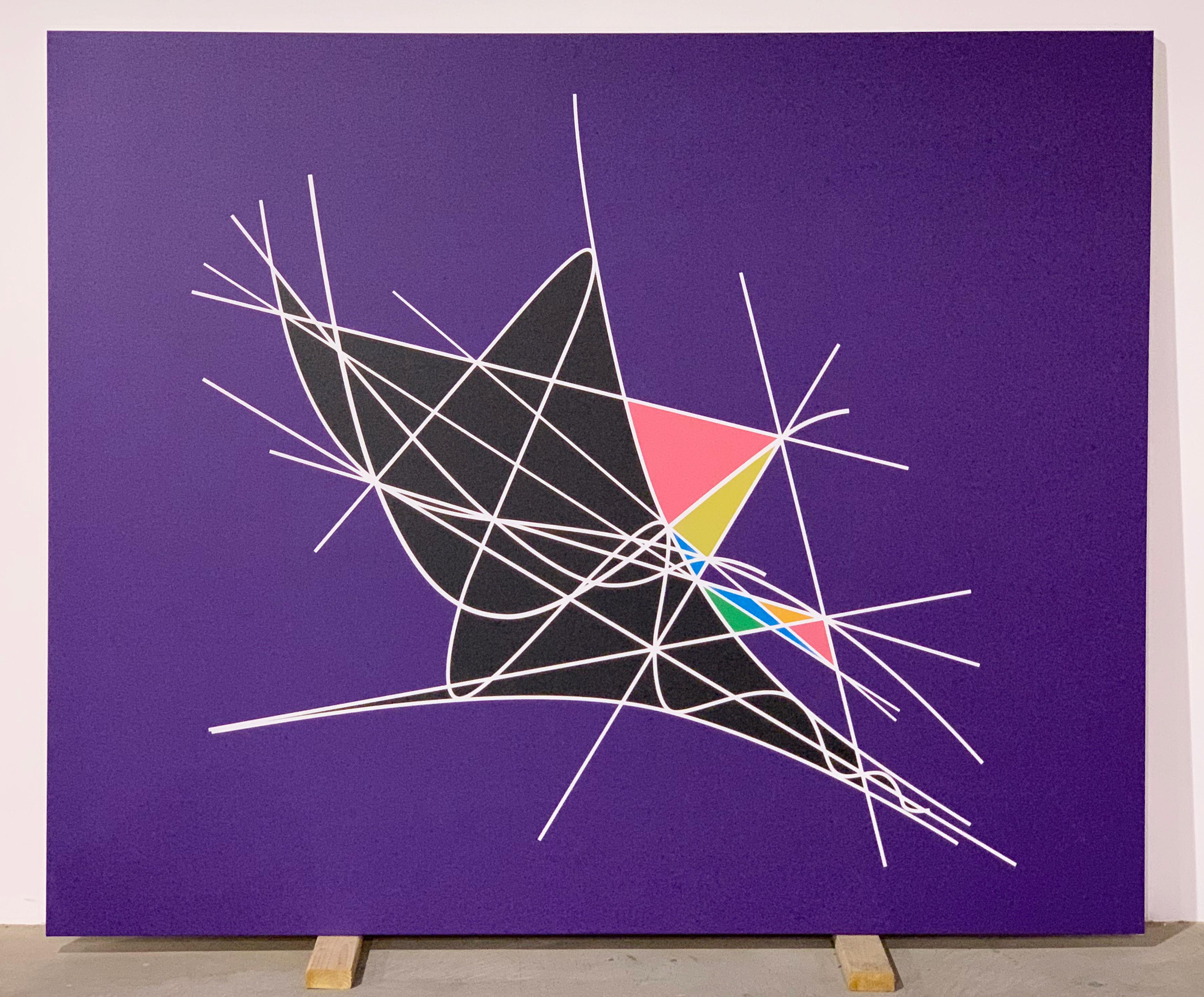 Algebraic Relativization of Geometry  - Painting by Clifford Singer