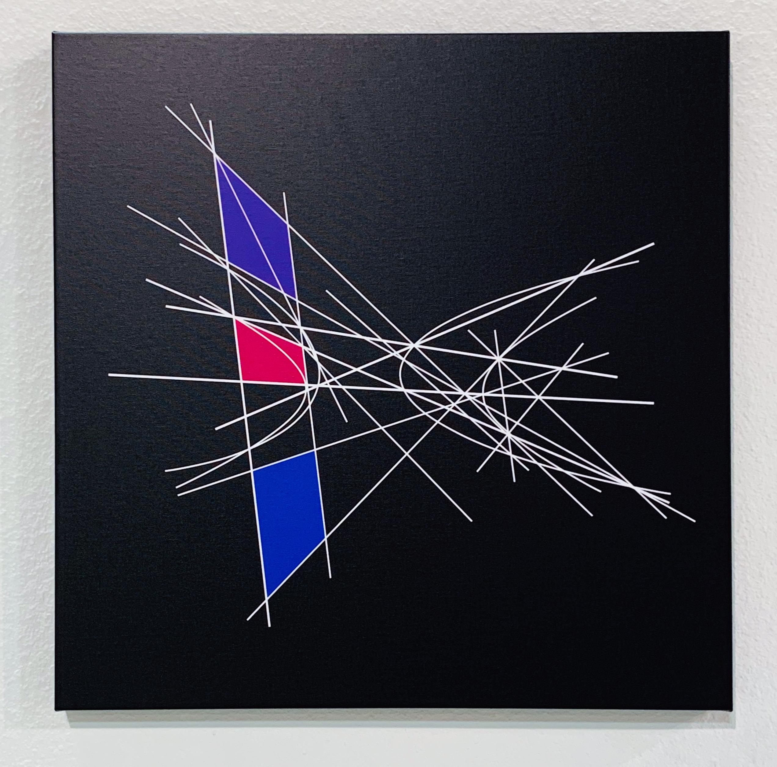 Clifford Singer Abstract Painting - Apollonius. Locus with Respect to Asymptote