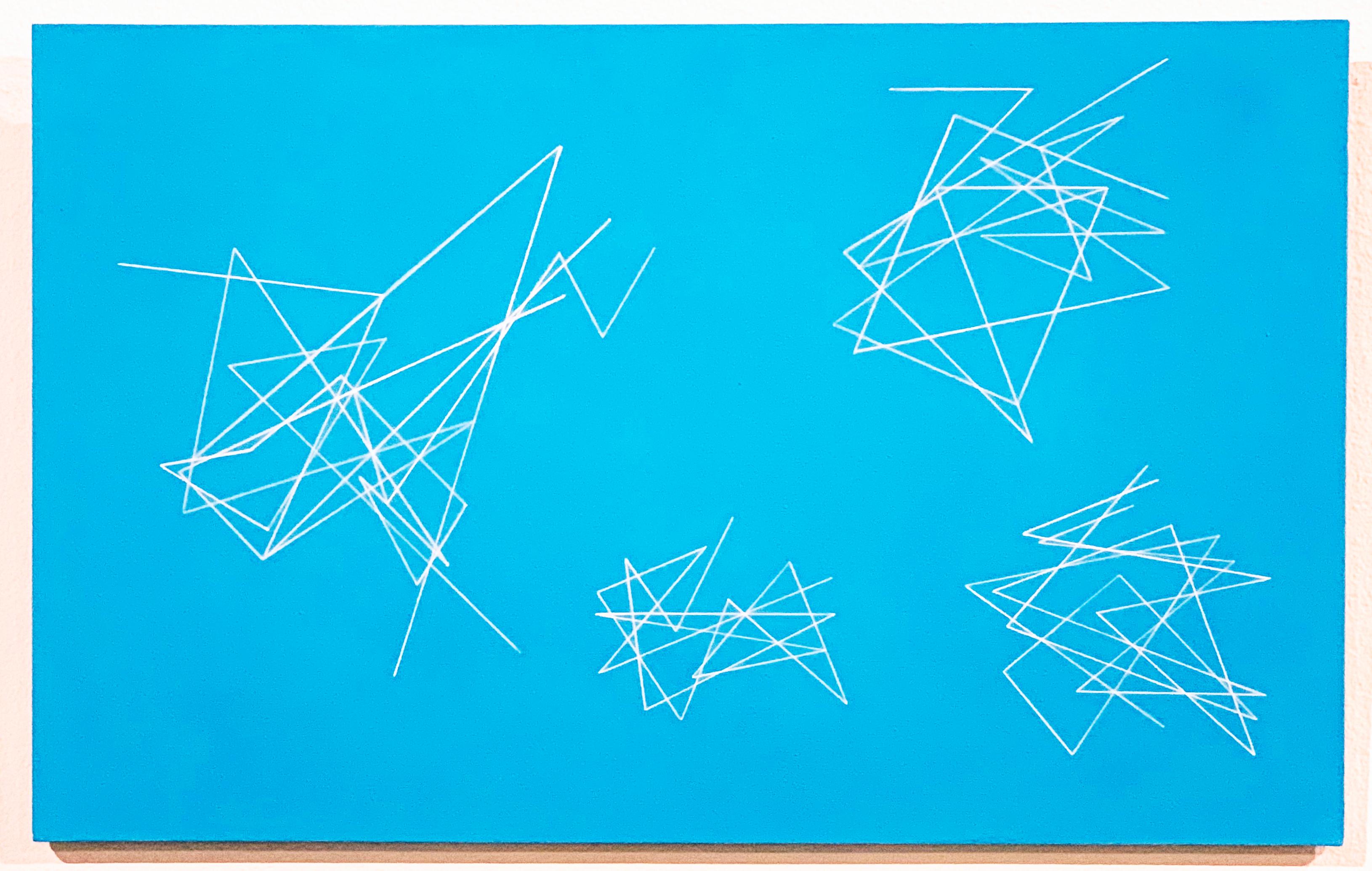 Abstract Painting Clifford Singer - Nuages géométriques