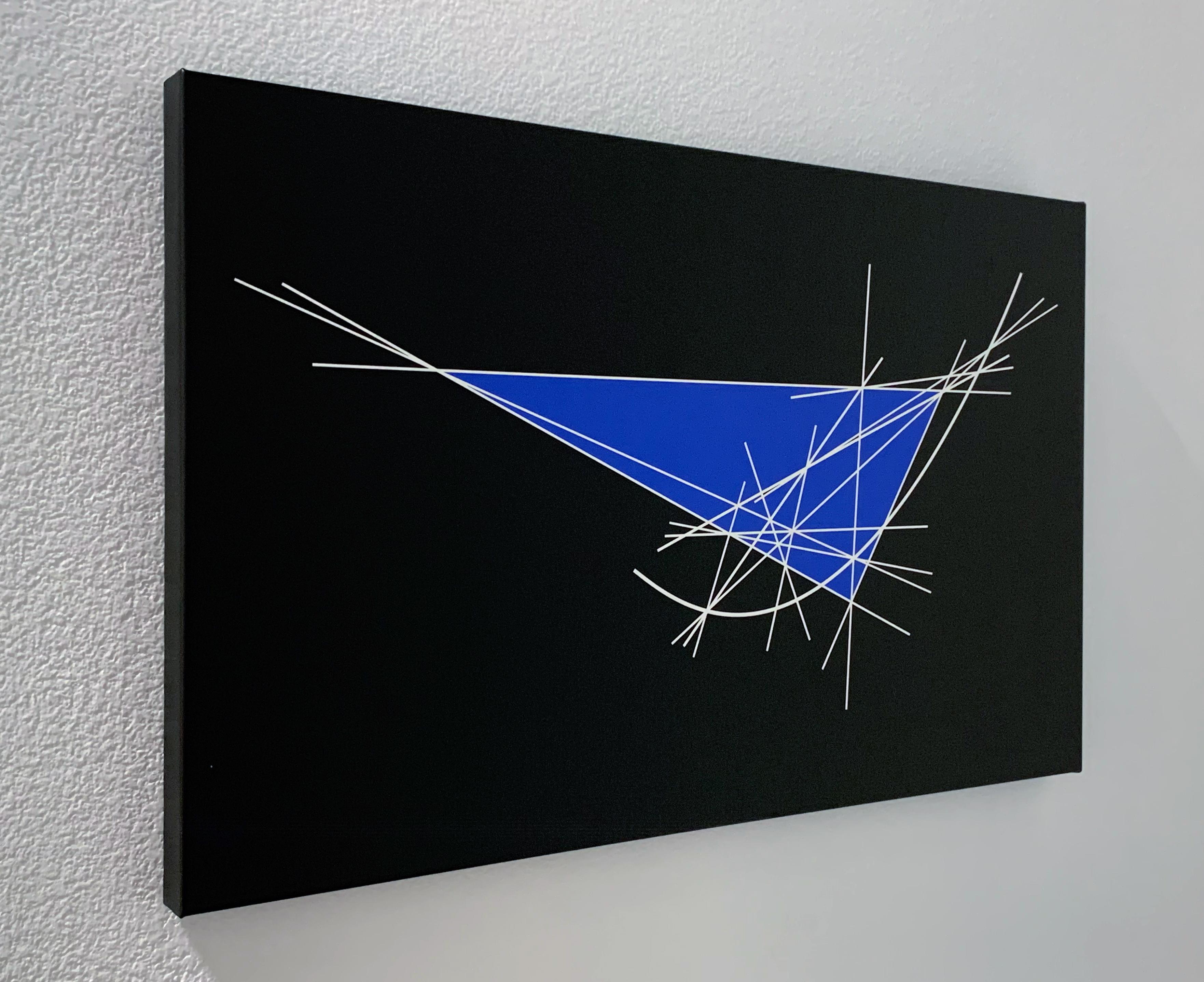 Abstract Painting Clifford Singer - Newton. Comète en forme d'orbe parabolique