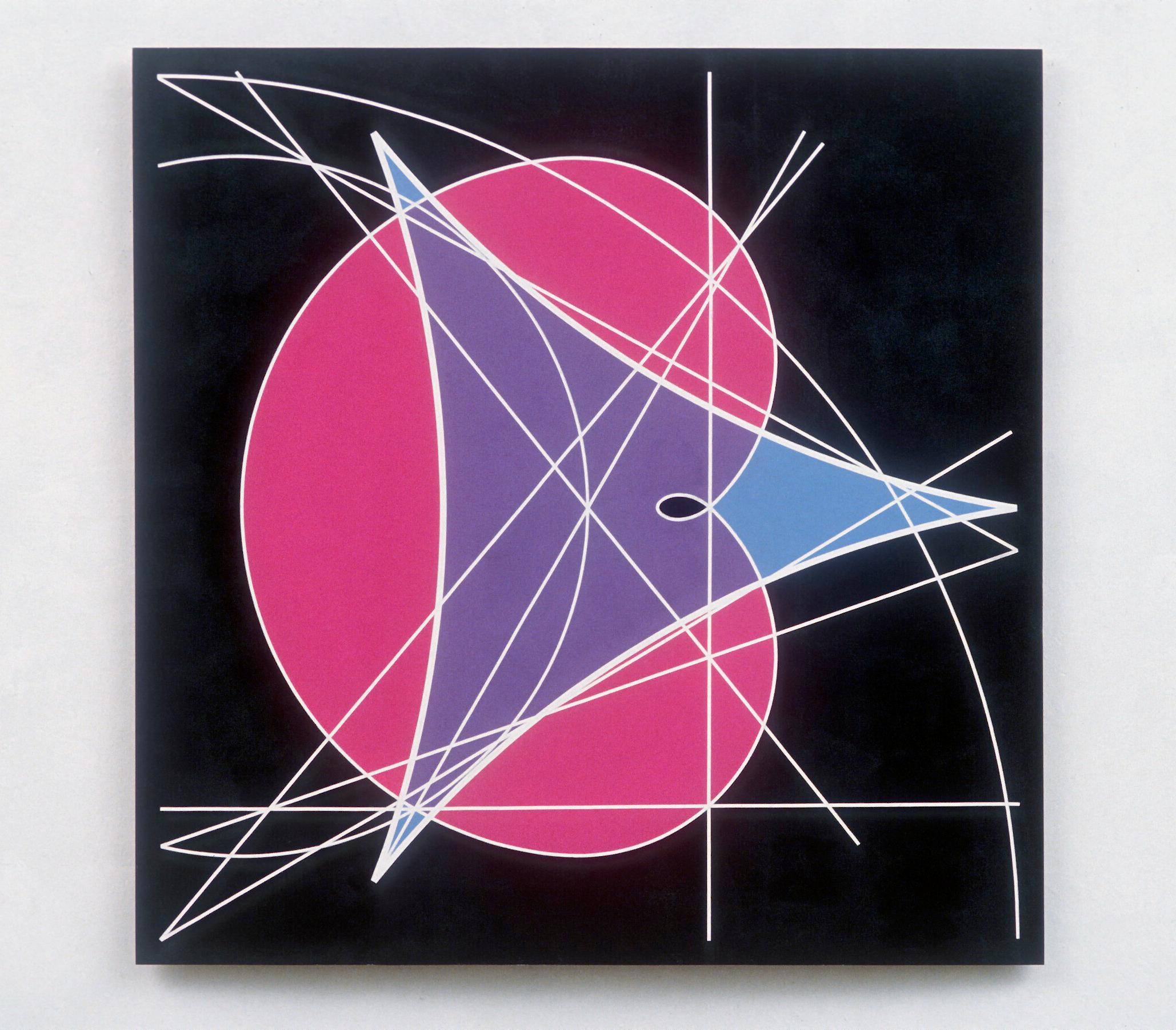 Abstract Painting Clifford Singer - Triangle non euclidien