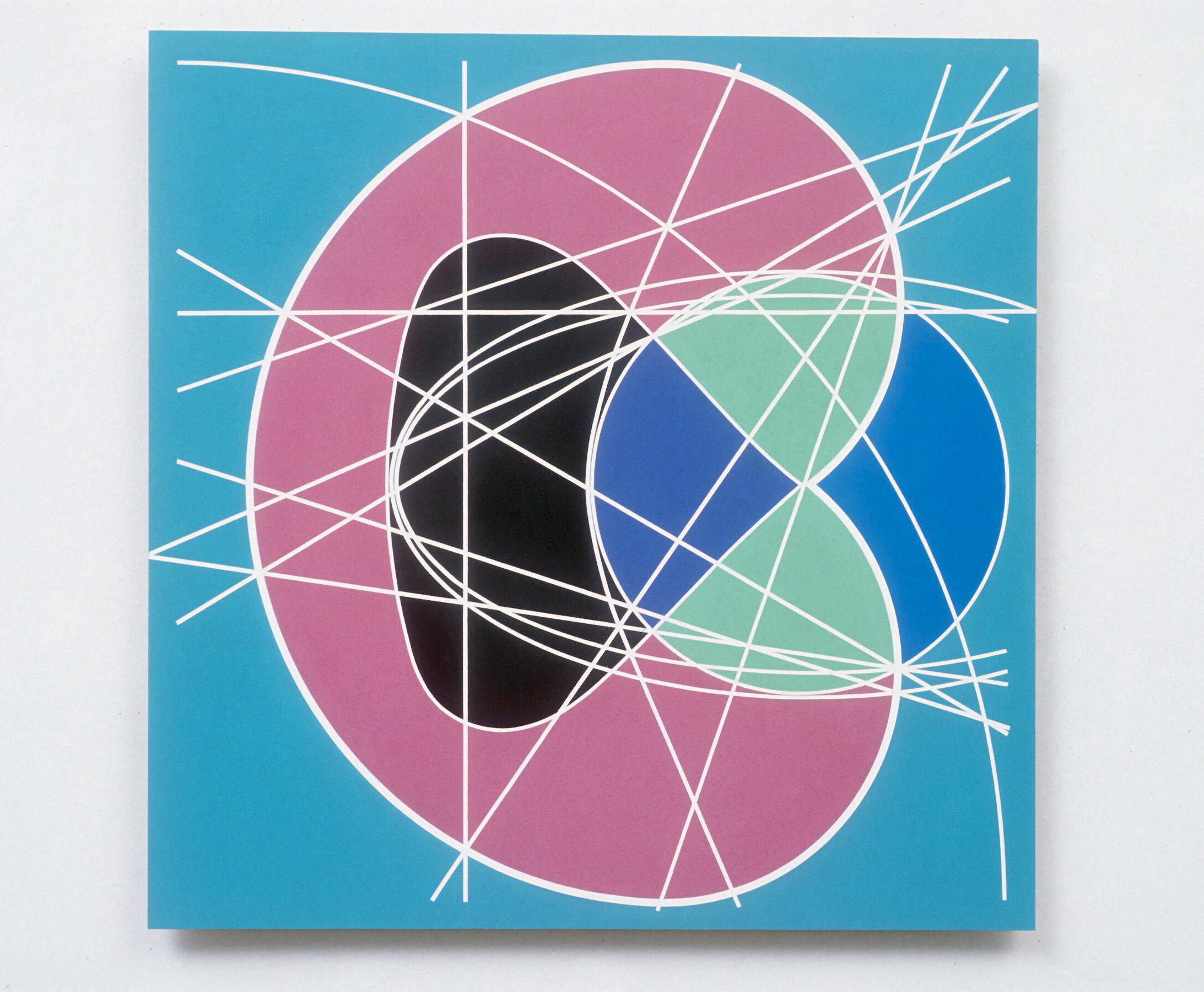 Clifford Singer Abstract Painting – Quartär