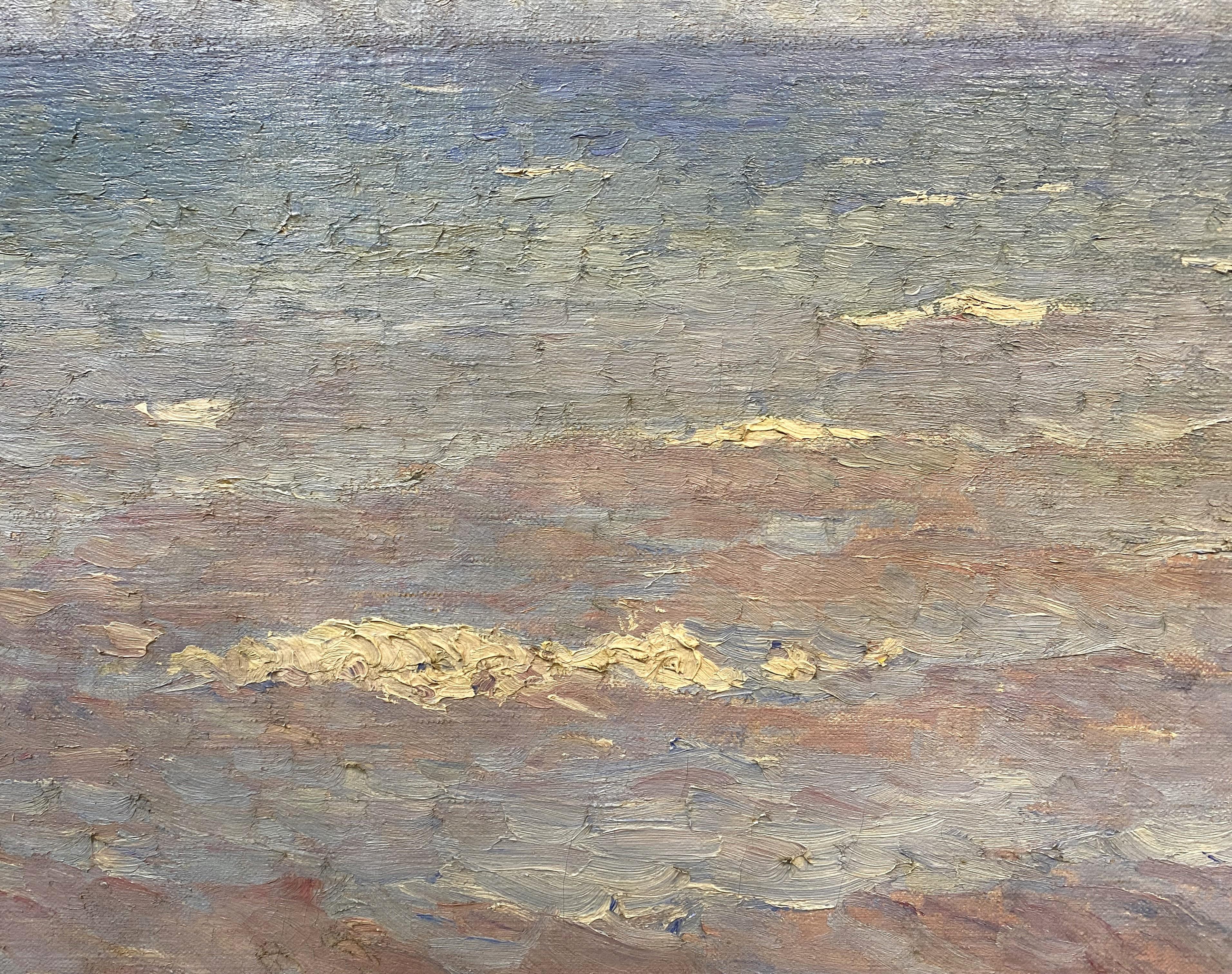 Juego de luces - Landscape Painting Beige de Clifford Warren Ashley