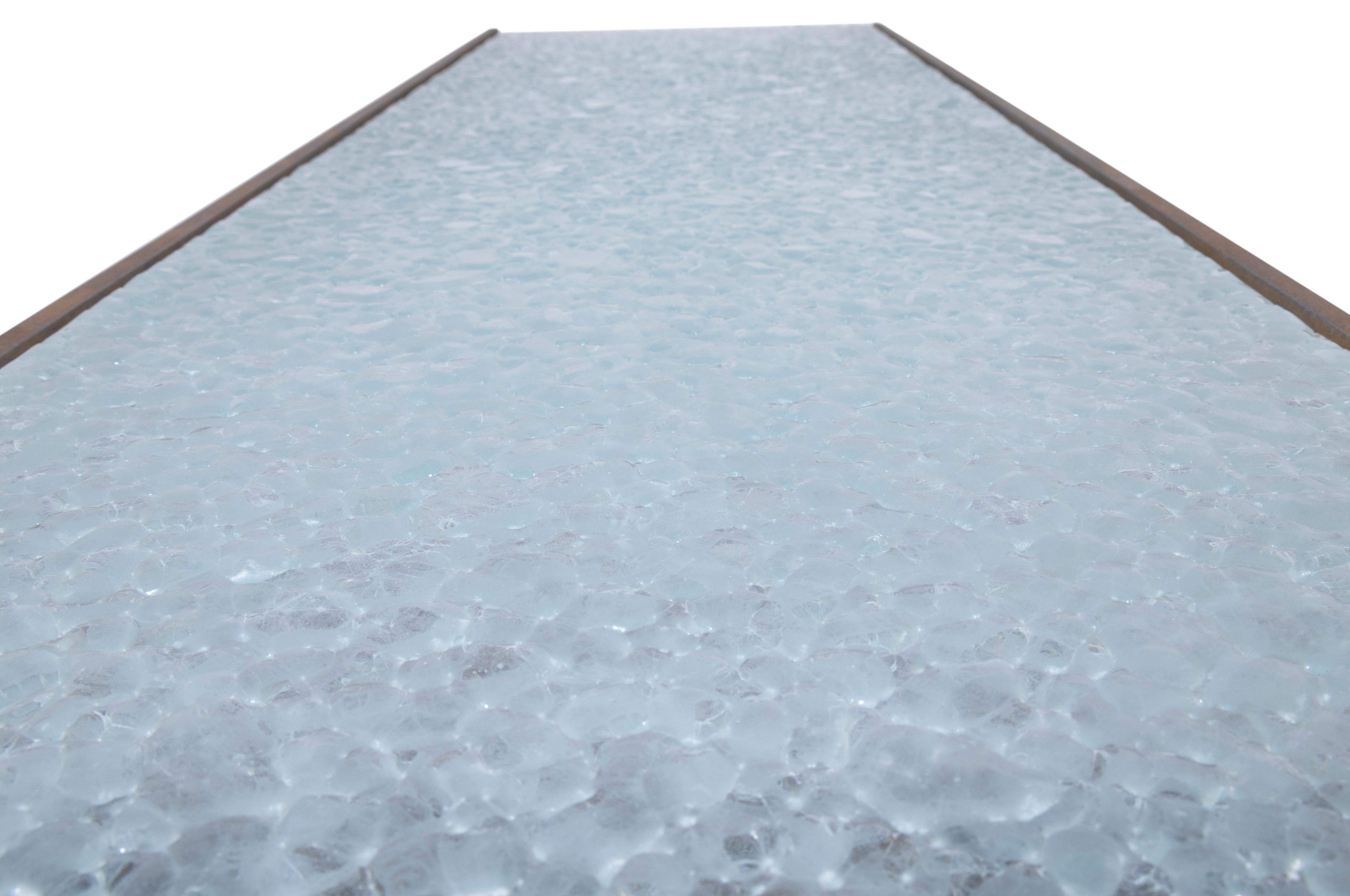 American Clift Console Glass Top For Sale