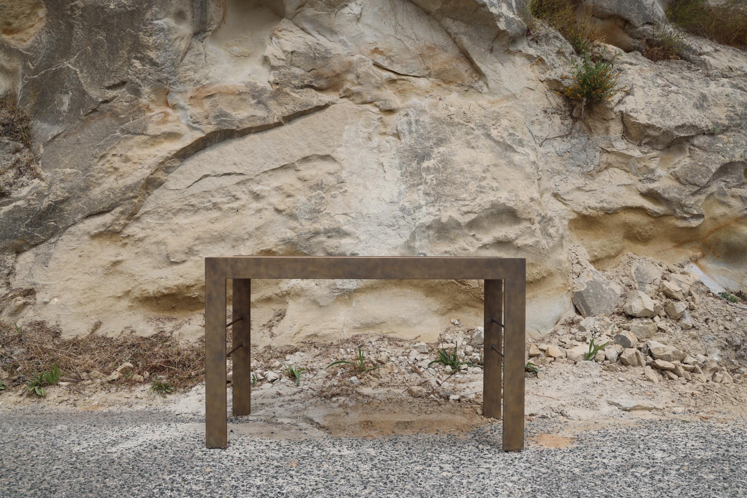 Clift Console Wood Top For Sale 2