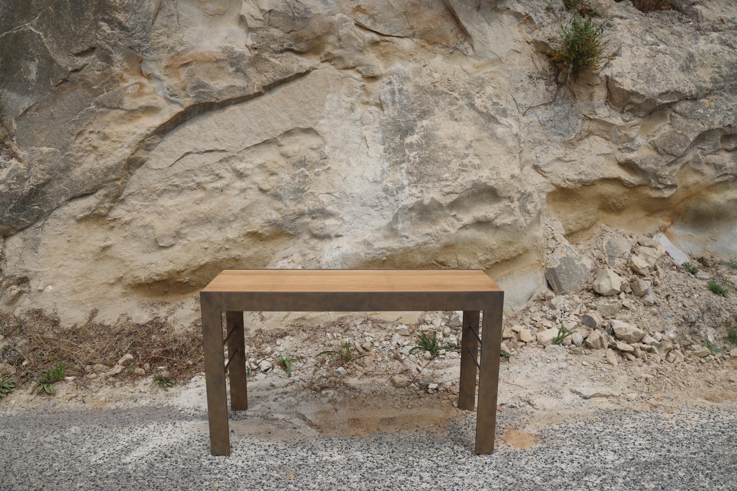 Clift Console Wood Top For Sale 3