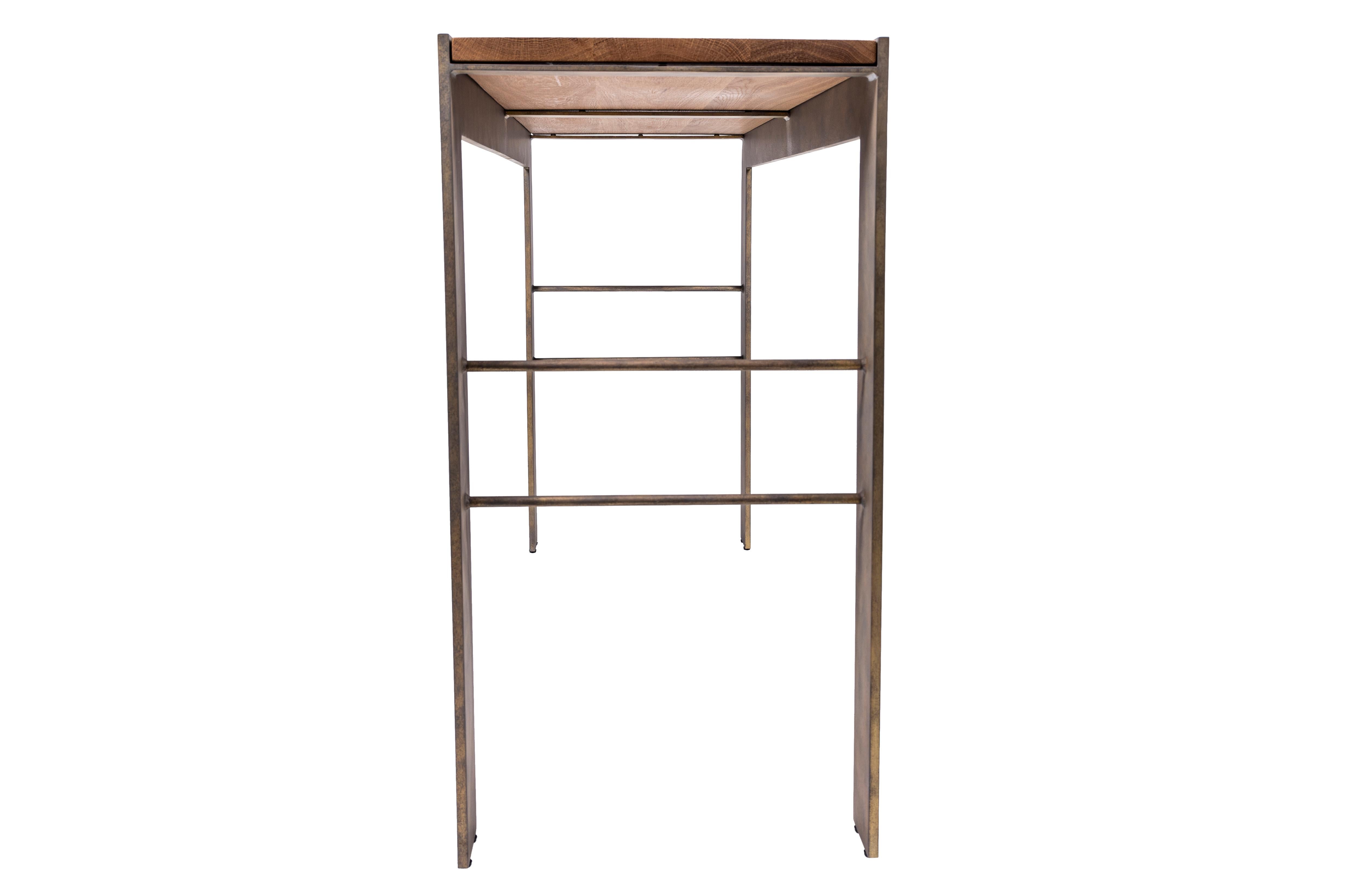 American Clift Console Wood Top For Sale