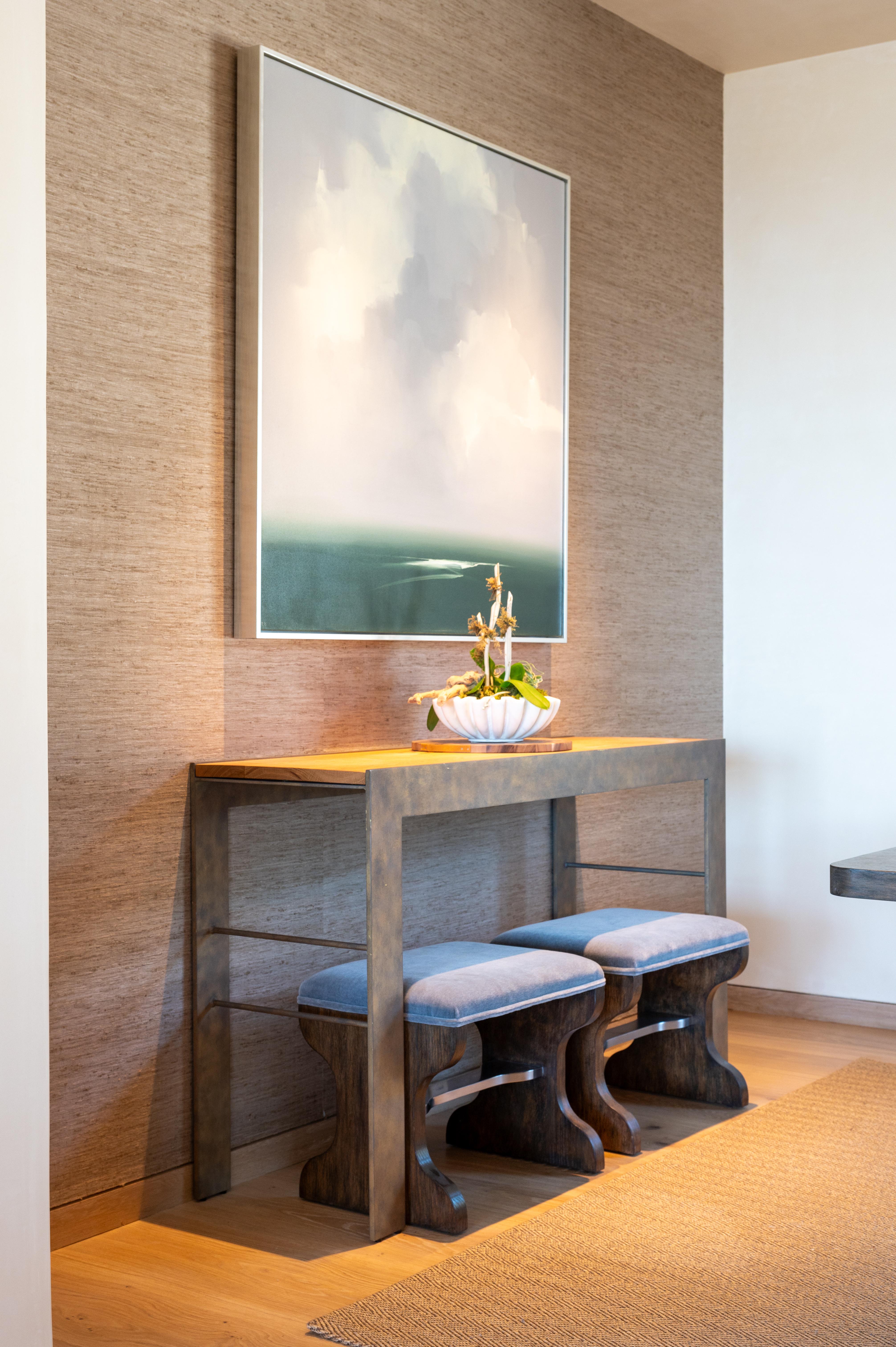 Clift Console Wood Top For Sale 1
