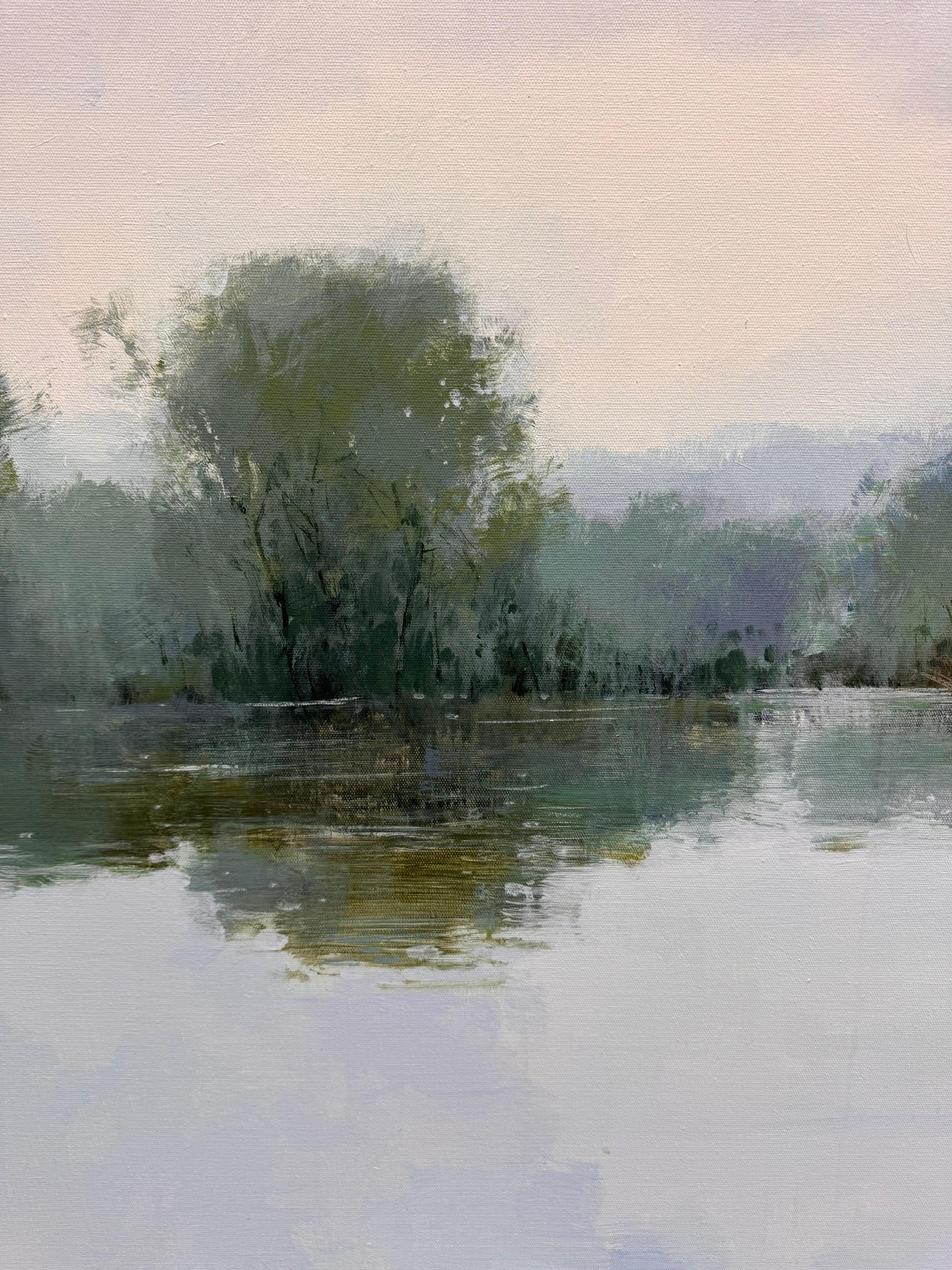 Immergrün (Grau), Landscape Painting, von Clifton