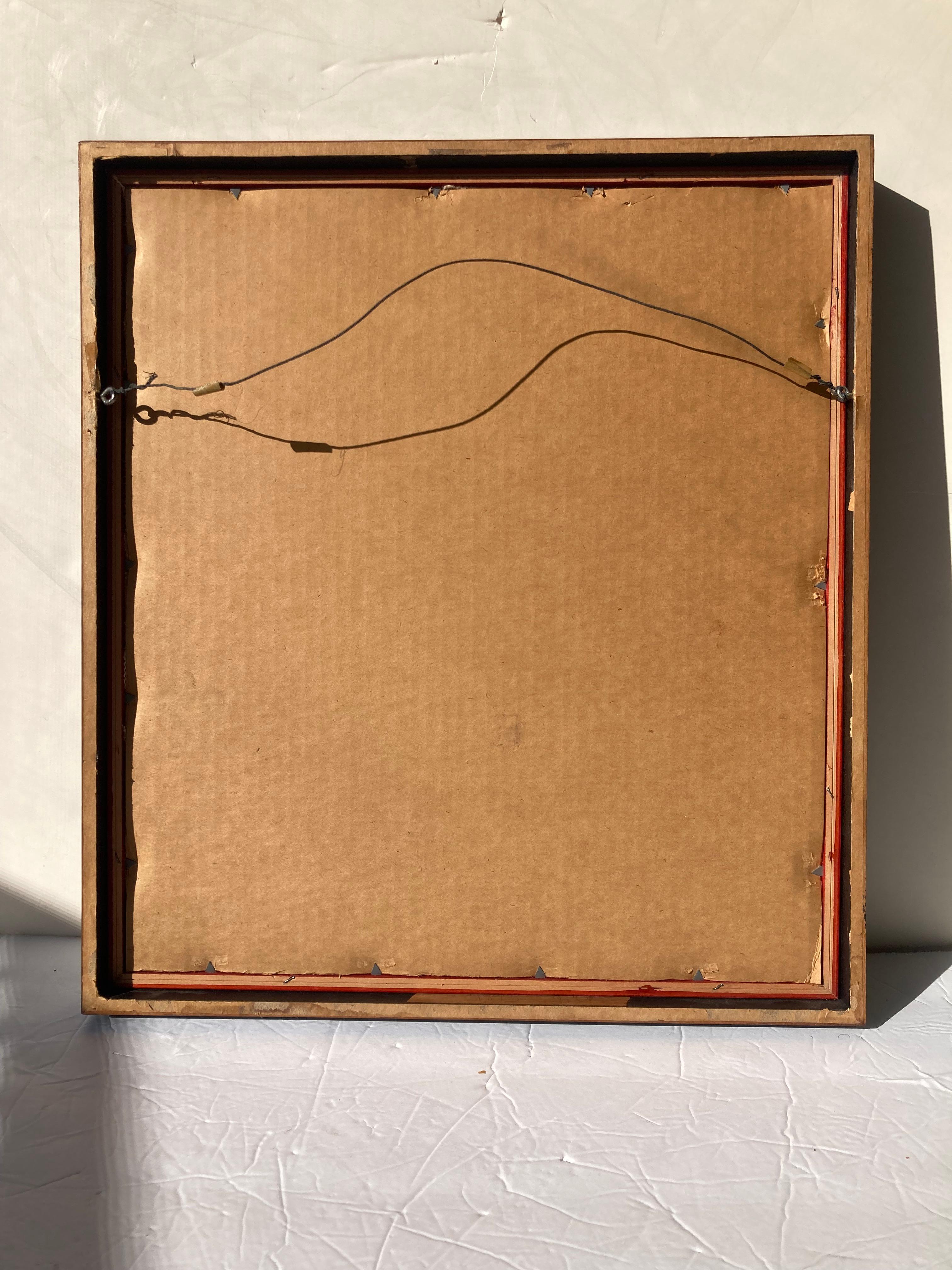 Clifton Karhu   „ Chimoto 1968“ Holzschnitt/Holzschnitt Druck , signiert mit Bleistift 22/50 (Mitte des 20. Jahrhunderts) im Angebot
