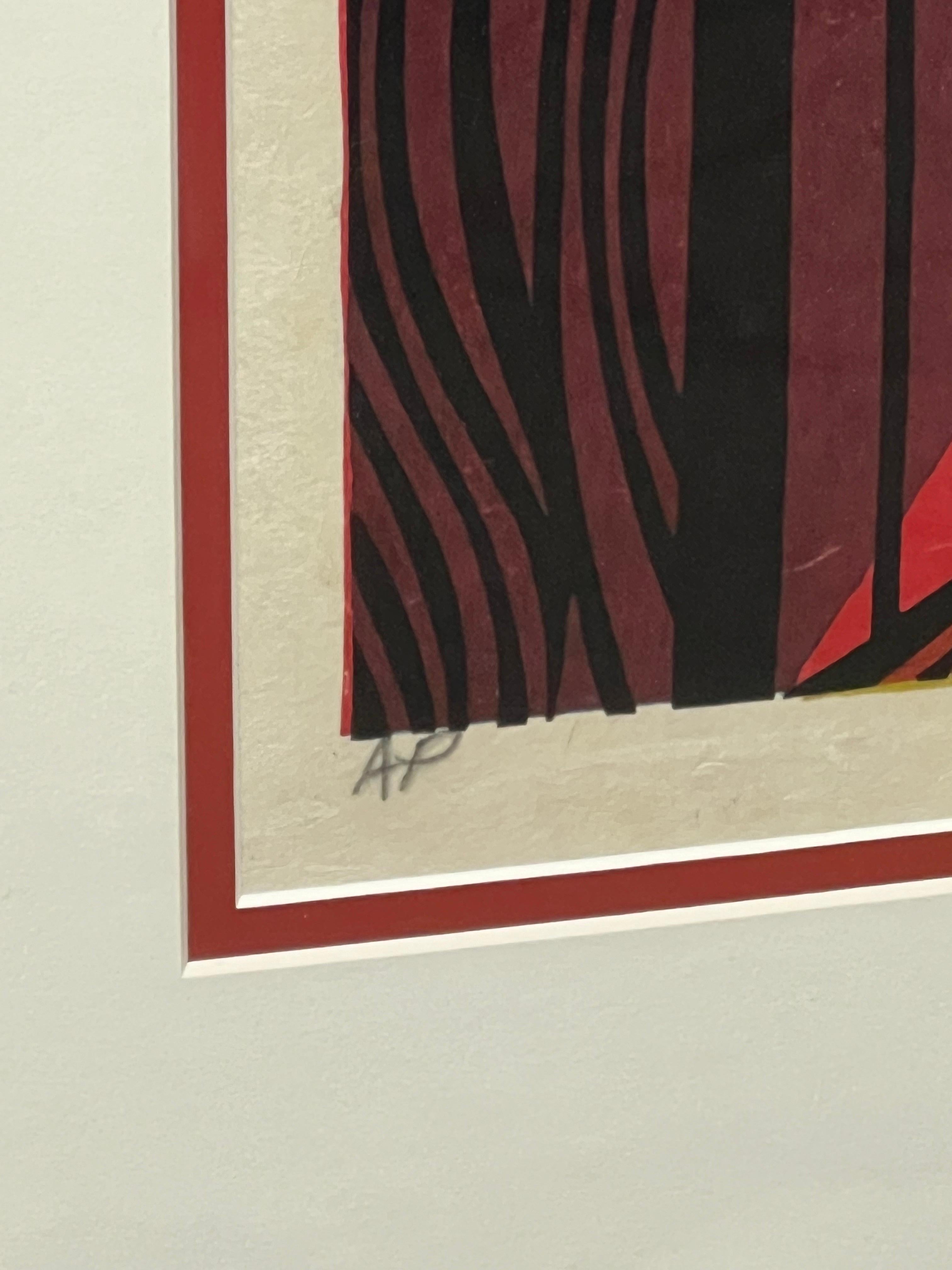 Clifton Karhu ‘Lane in Gion’ Woodblock c1971 Japan In Good Condition In Oakland, CA