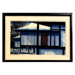 Clifton Karhu: „Schnee in Katsura“, Japanischer Holzschnitt in limitierter Auflage, 1970