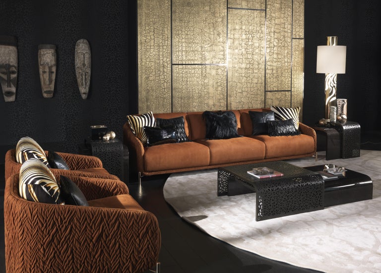 Clifton Sofa in Leather by Roberto Cavalli Home Interiors For Sale at ...