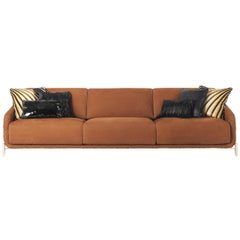 Clifton Sofa in Leather by Roberto Cavalli Home Interiors 