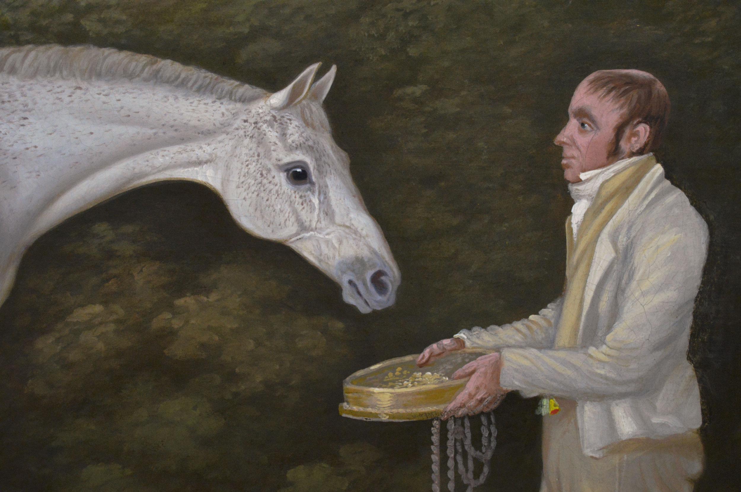 Clifton Tomson
Britannique, (1775-1828)
Attraper un cheval
Huile sur toile, signée, inscrite et datée 