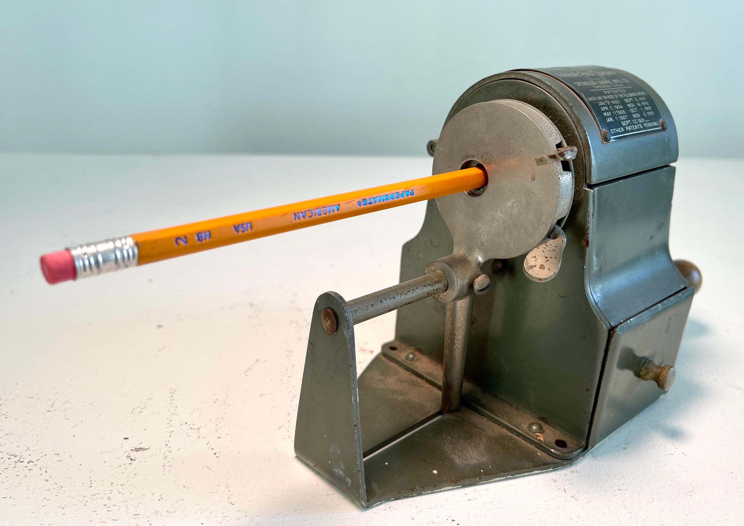 Early 20th Century Climax No. 3 Industrial Automatic Pencil Sharpener