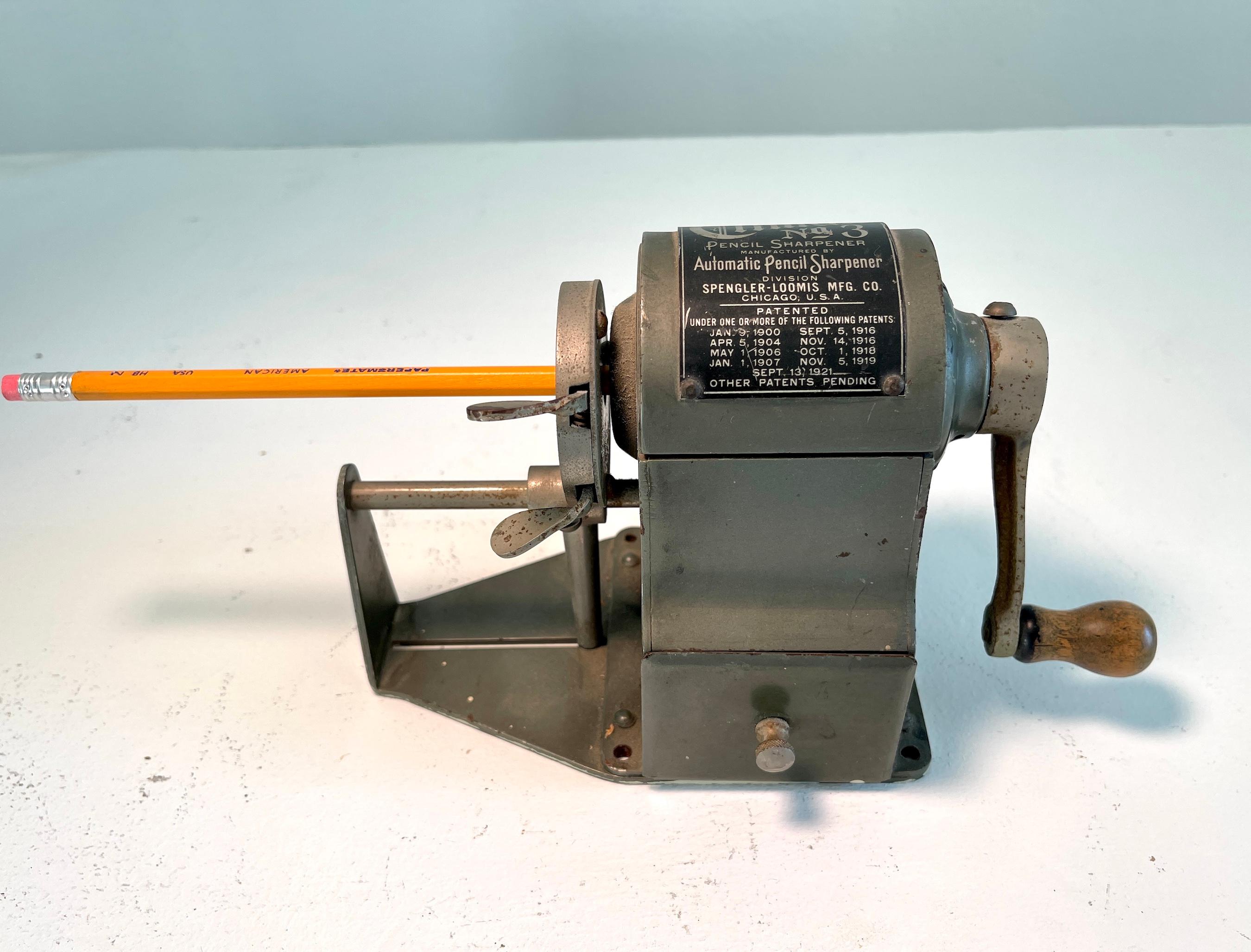 Steel Climax No. 3 Industrial Automatic Pencil Sharpener