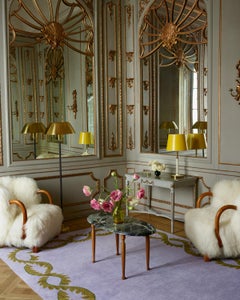 Enredadera trepadora, alfombra de pelo cortado de lana