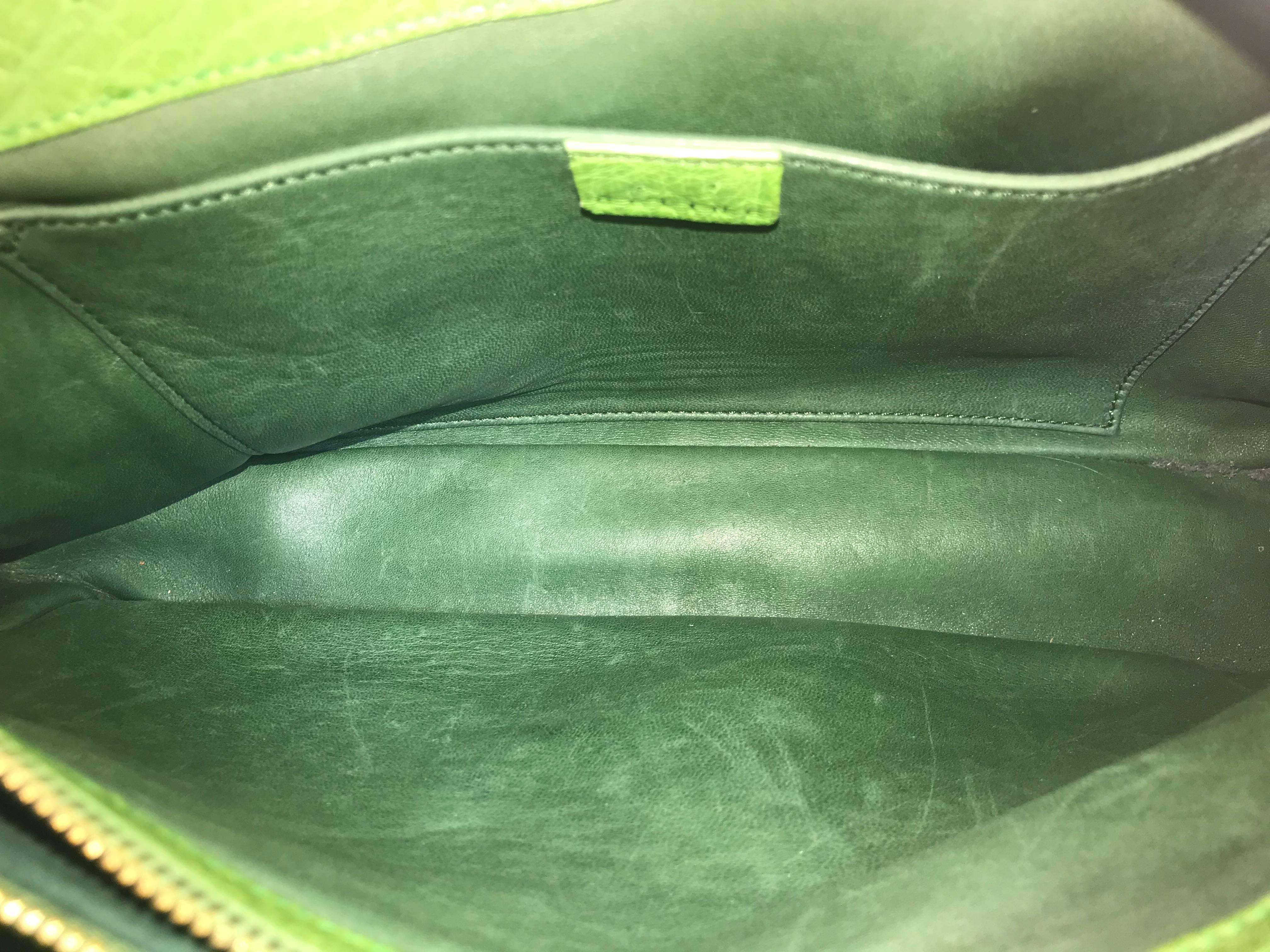 Green Céline Boogie Bag For Sale