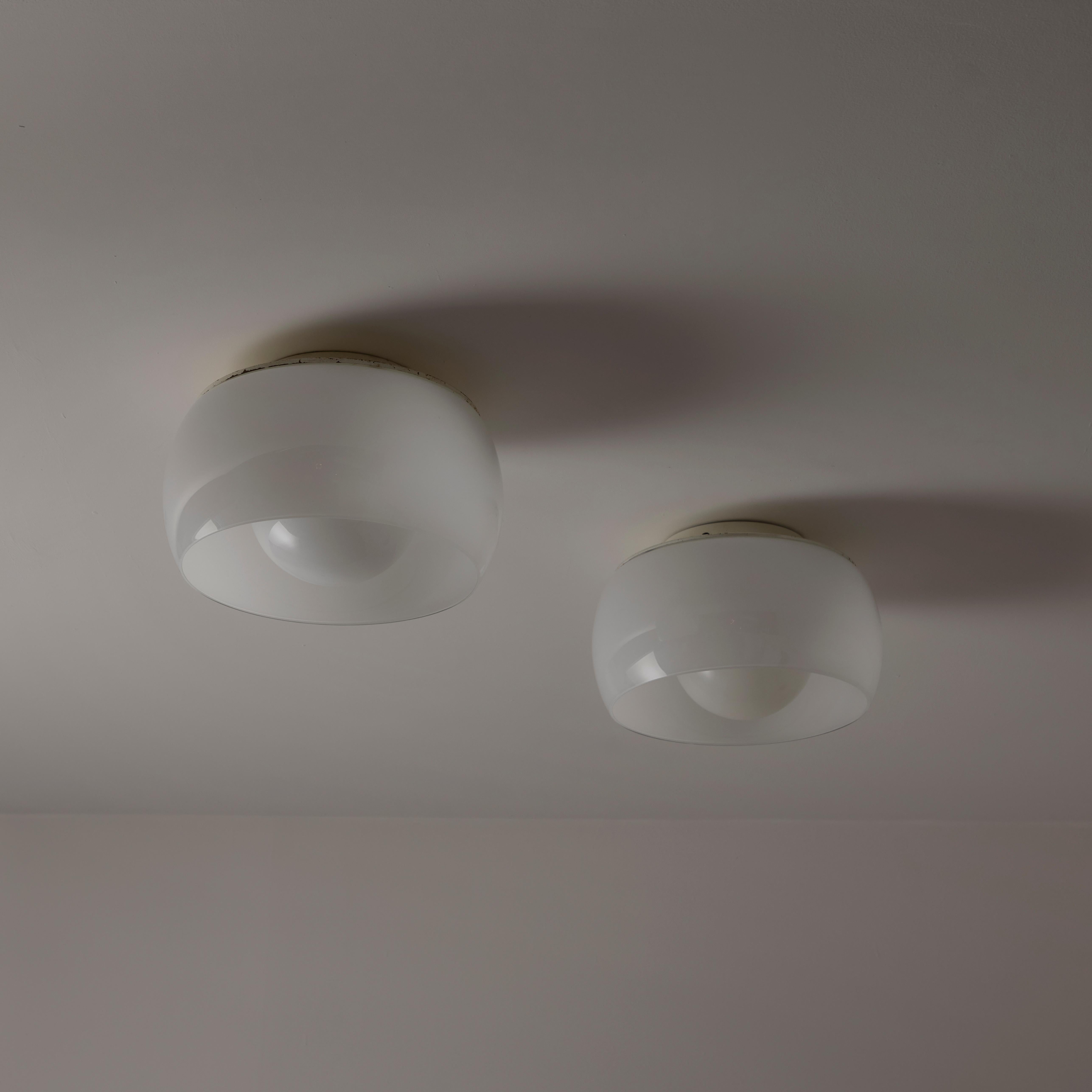 Mid-Century Modern Single 'Clinio' Flush Mount by Vico Magistretti for Artemide