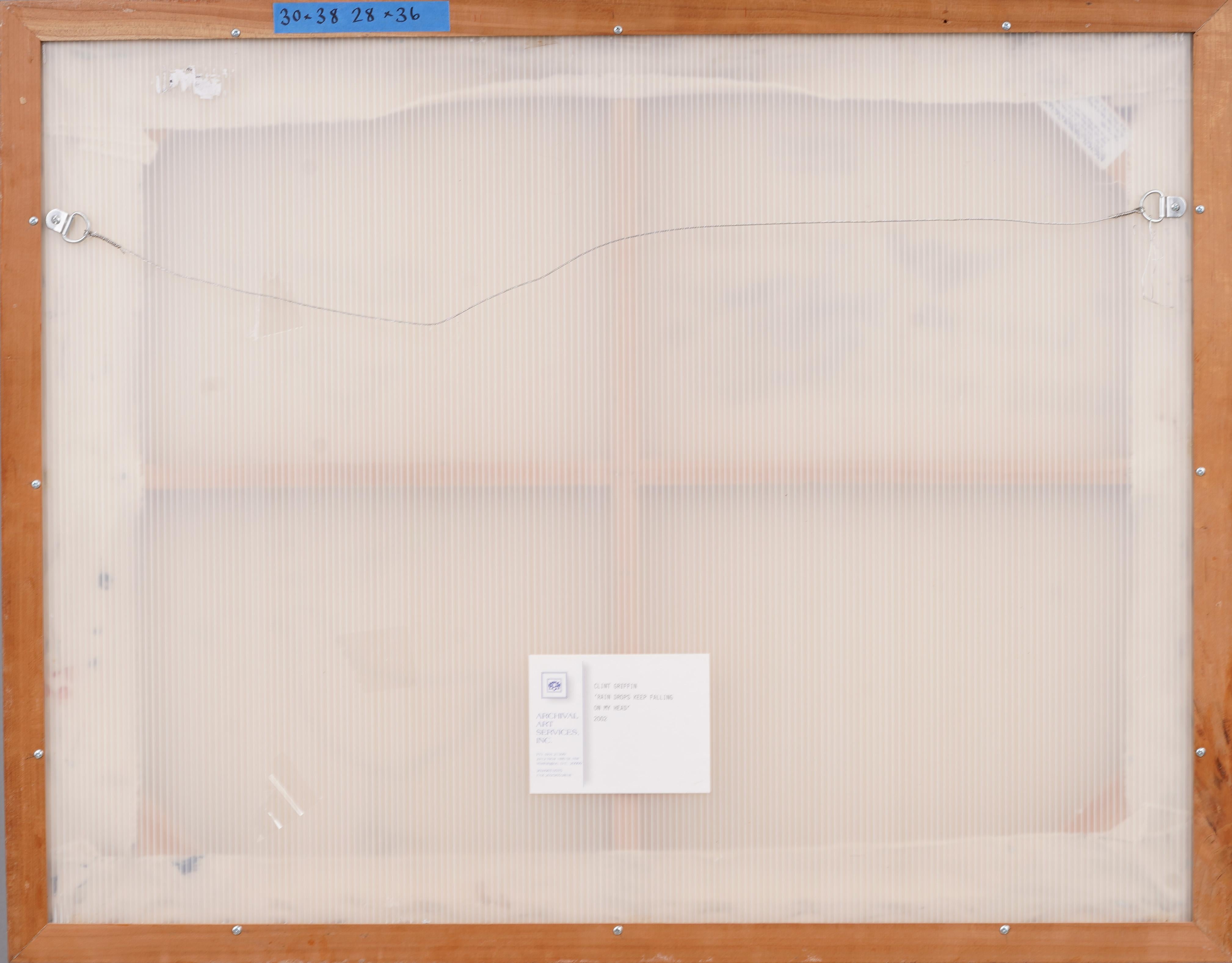 Canadian Modernist Gallery Exhibited Framed Surreal Yellow Chairs Oil Painting 2