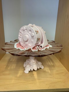 Pink Alt, Contemporary, Abstract, Ceramic Sculpture