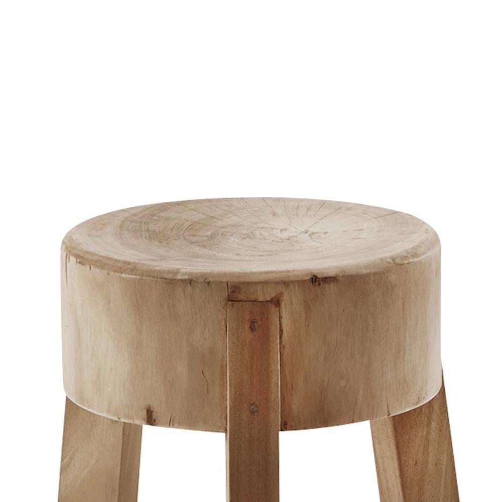 Stool Clint all handmade in solid suar wood.