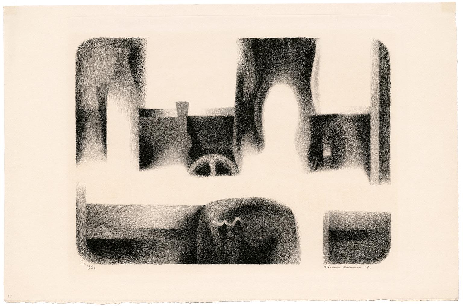 Nature morte de septembre - Modernisme du milieu du siècle - Print de Clinton Adams