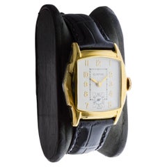 Montre-bracelet Clinton Art déco avec cadran d'origine des années 1940