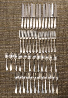 Clinton by Tiffany & Co. Sterling Silver Dinner Flatware 48 Pieces