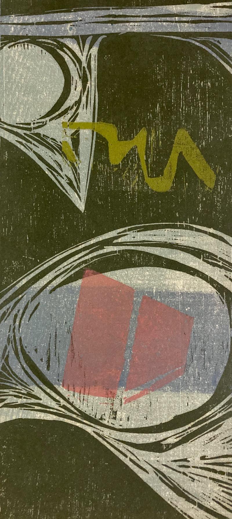 Clinton Hill, Arroyo, 1962, xilografía, paisaje/abstracción en venta 2